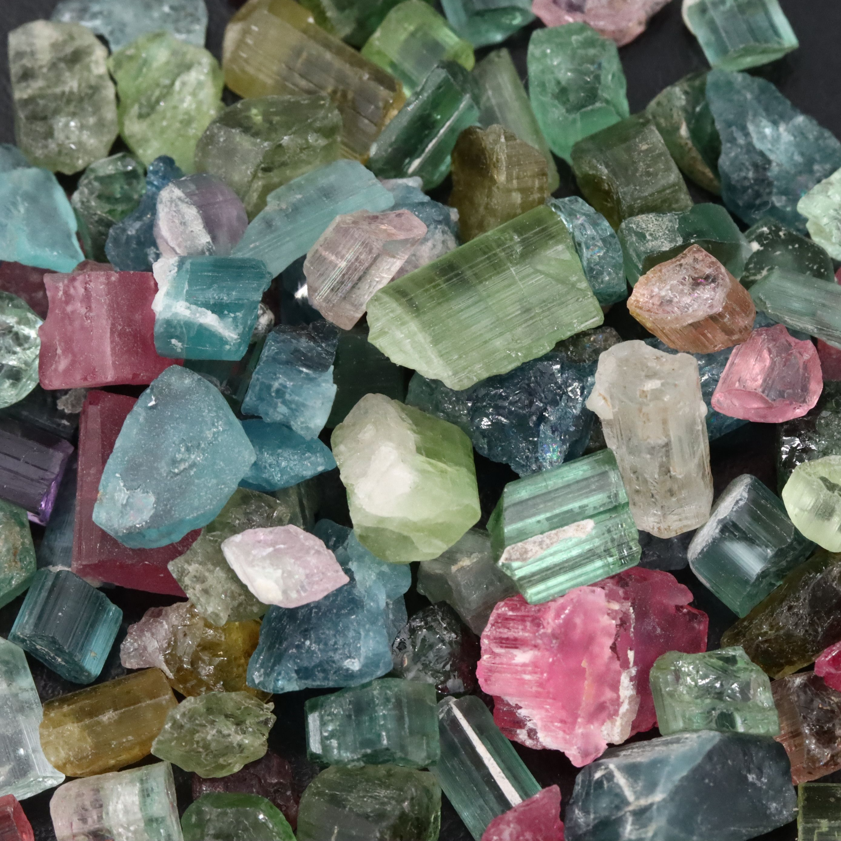 Loose 116.40 CTW Rough Tourmaline Lot
