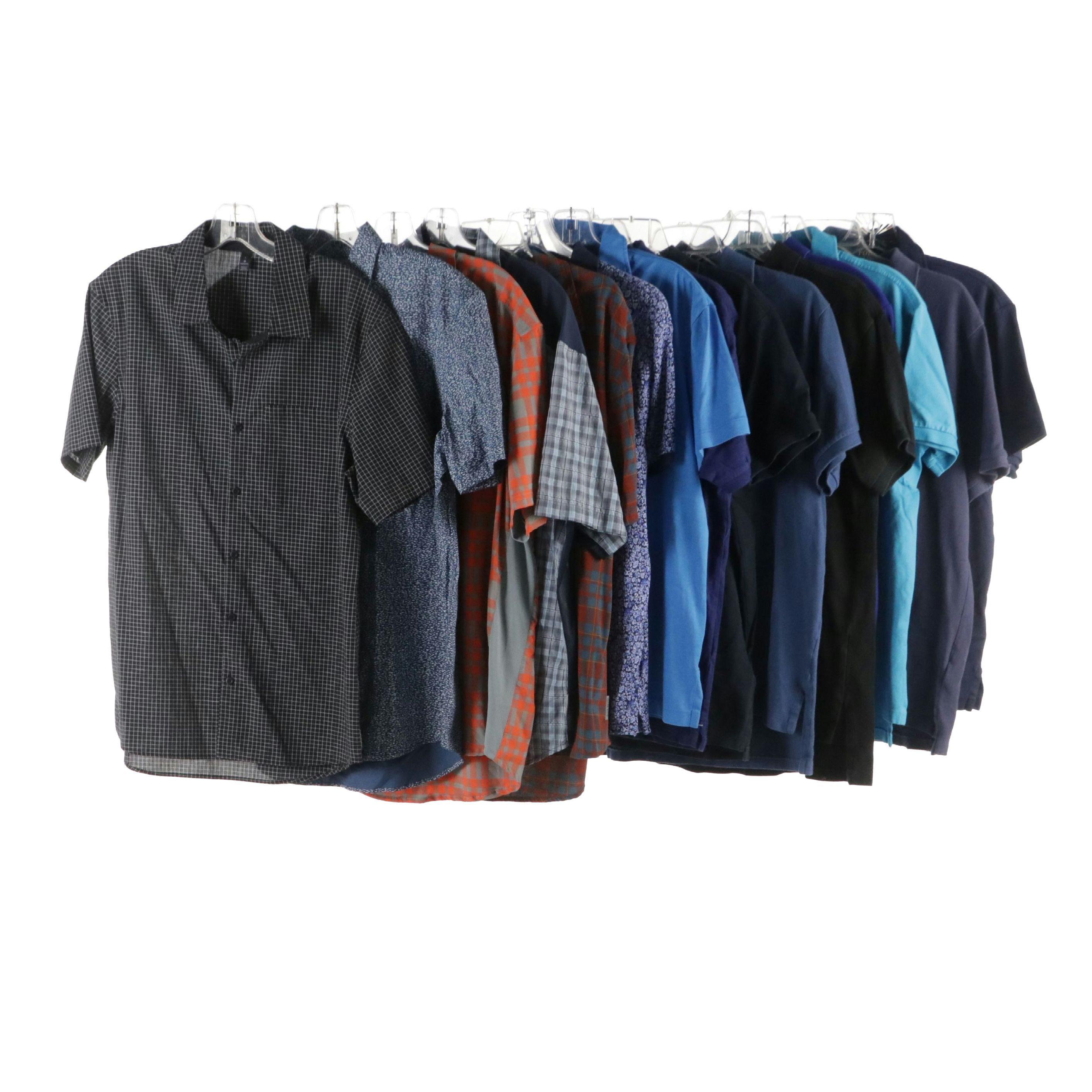 Men's Lululemon Button Up Shirt W/ Polo Ralph Lauren, Diesel & Other Polo Shirts