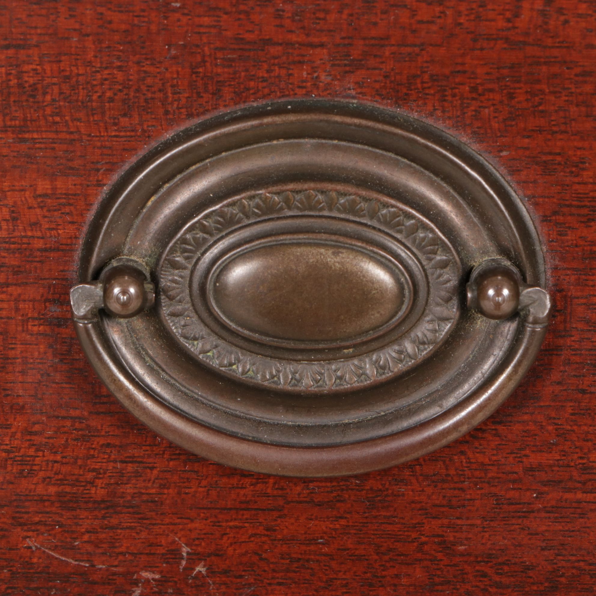 Sheraton Style Mahogany Bow Front Chest of Drawers, Early 20th Century