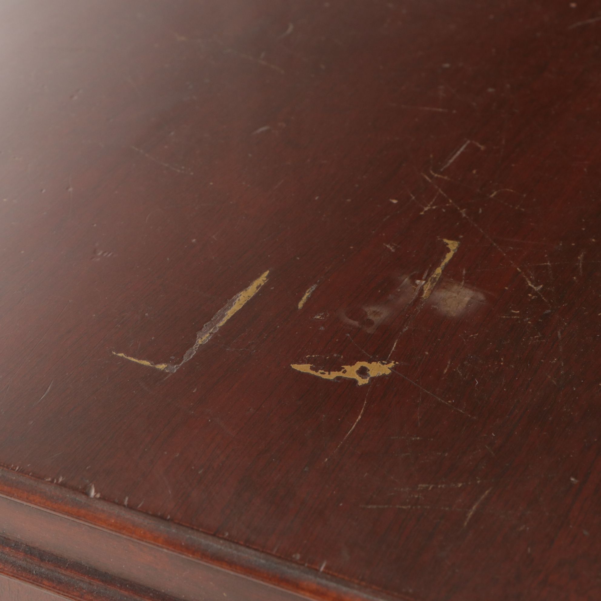 Sheraton Style Mahogany Bow Front Chest of Drawers, Early 20th Century