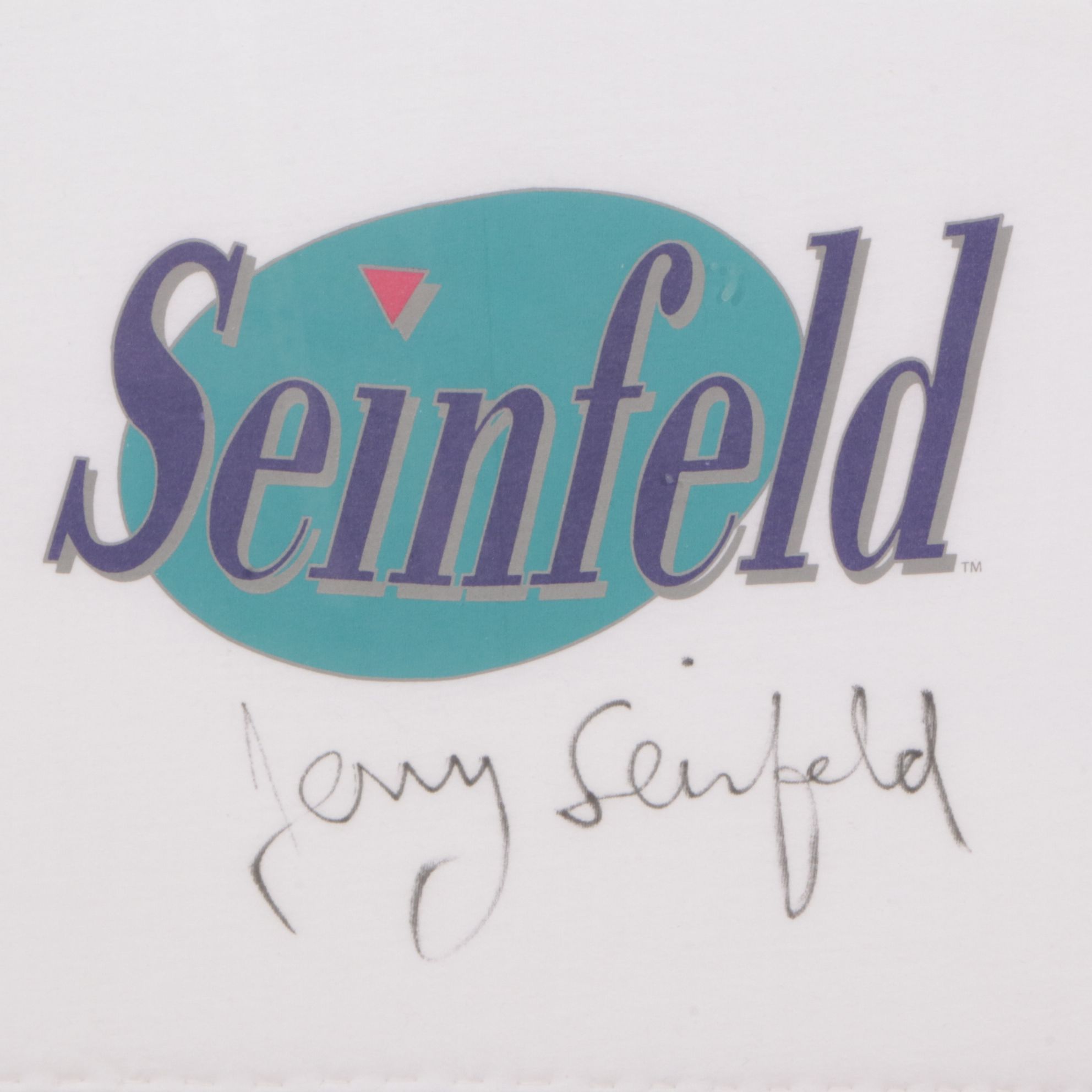 Jerry Seinfeld Signed "Seinfeld" T-Shirt in Frame