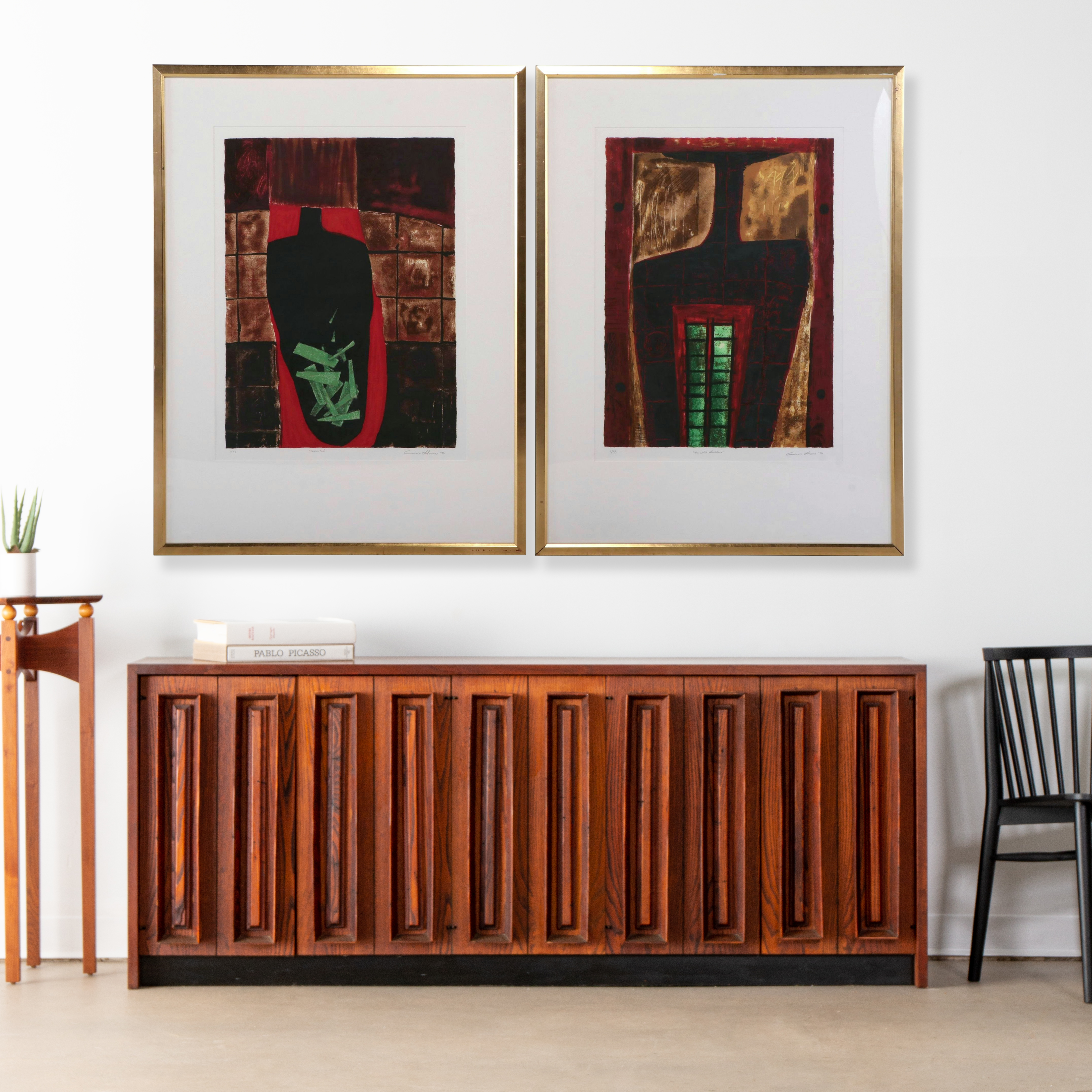 Connie Lloveras Large-Scale Lithographs "Pedacitos" and "Parallel Ladders"