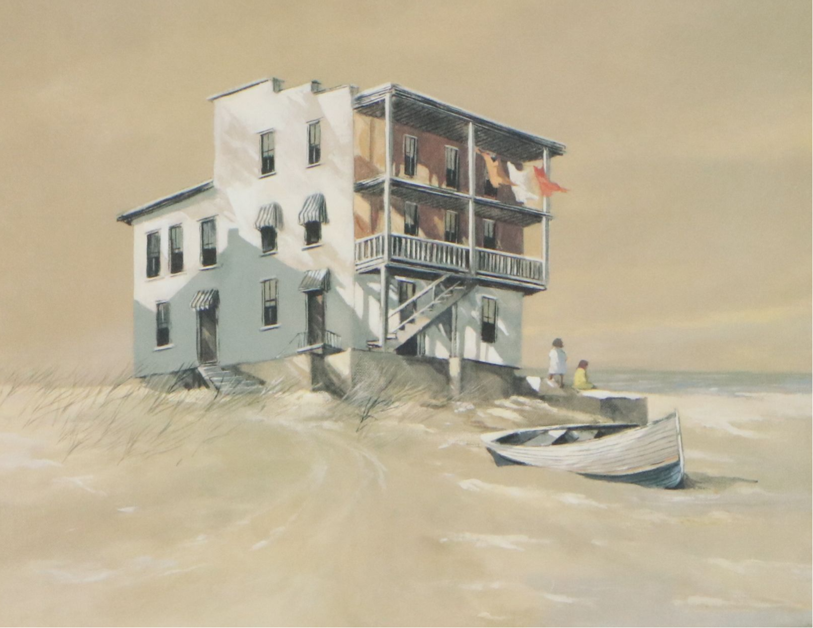 Robert Fabe Offset Lithograph "August Morning"