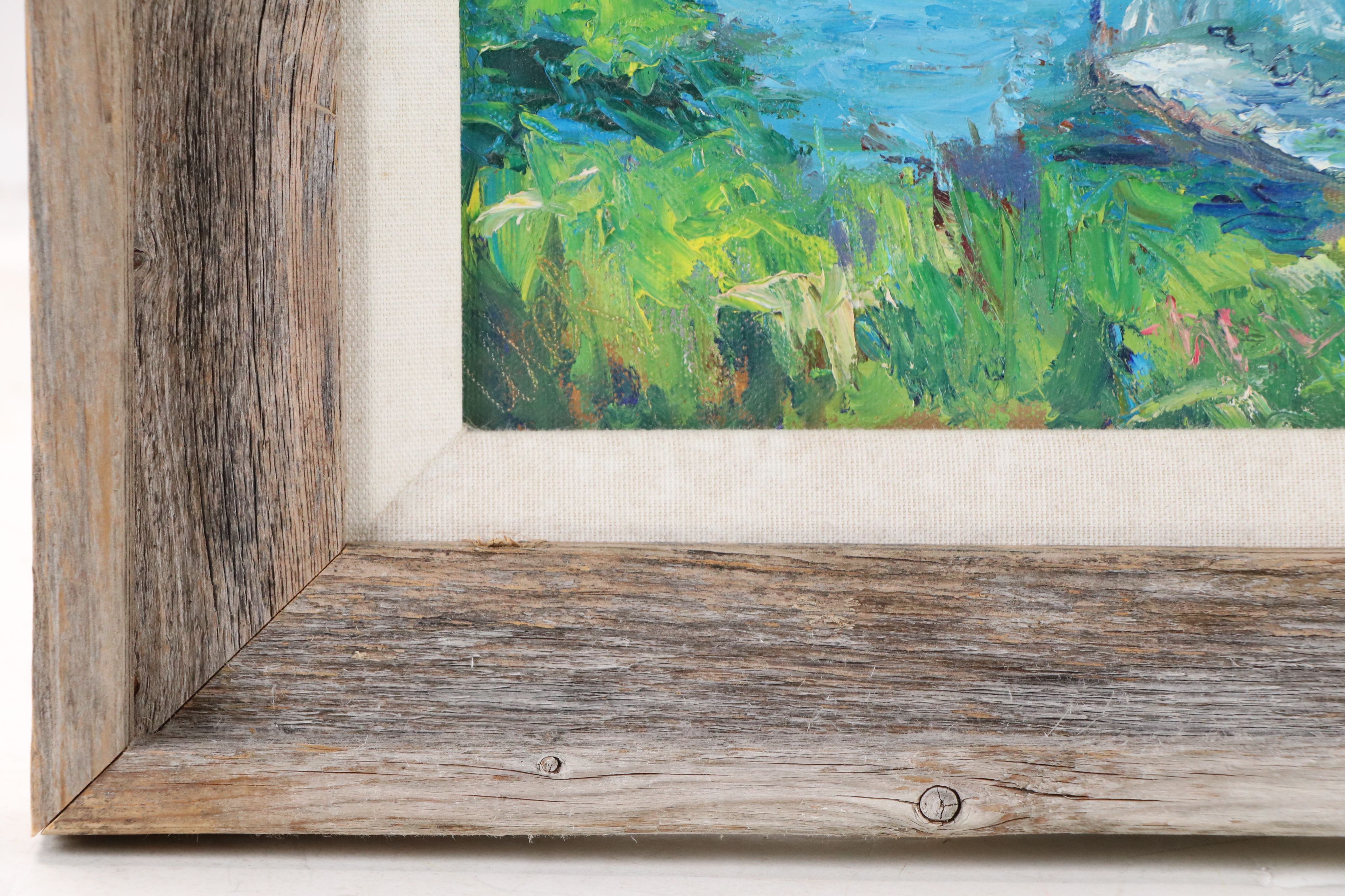 Trish Weeks Lake Landscape Oil Painting