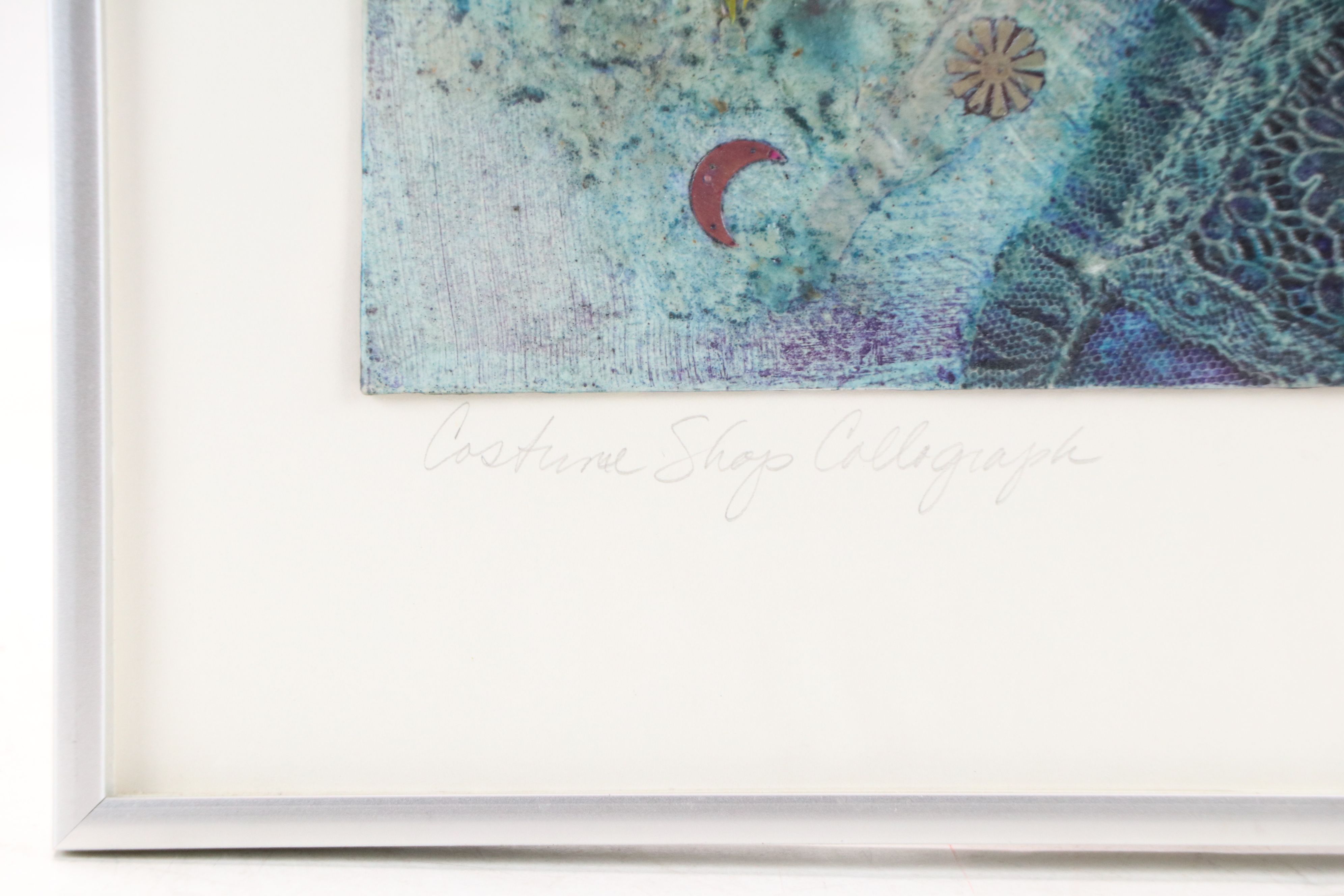 Mary Mark Embellished Collagraph "Costume Shop Collagraph," 1983