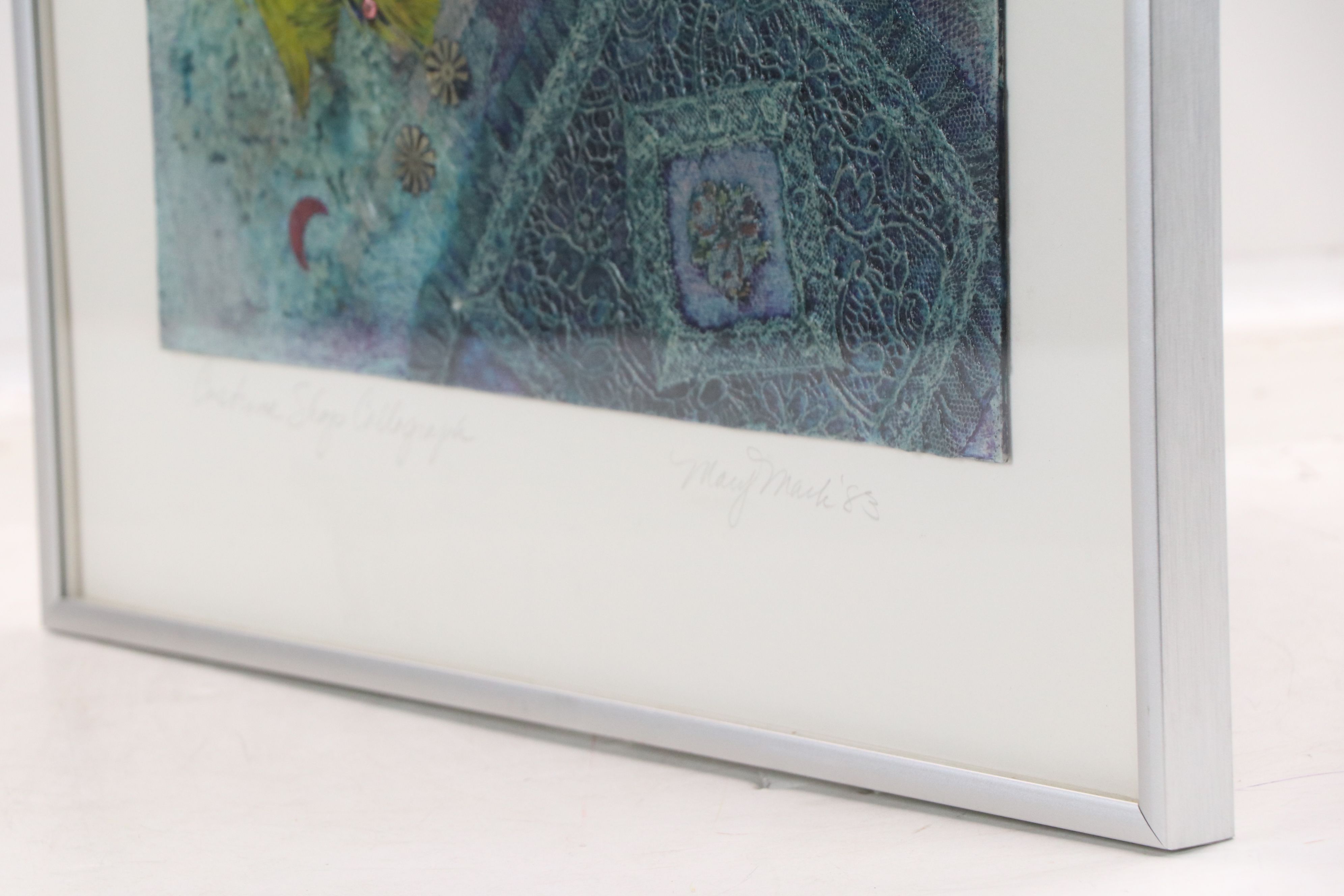 Mary Mark Embellished Collagraph "Costume Shop Collagraph," 1983