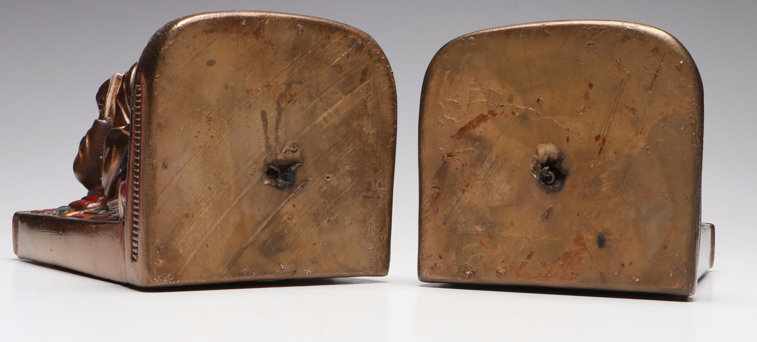 Marion Bronze "Old Professor" Bronze-Clad Composite Bookends