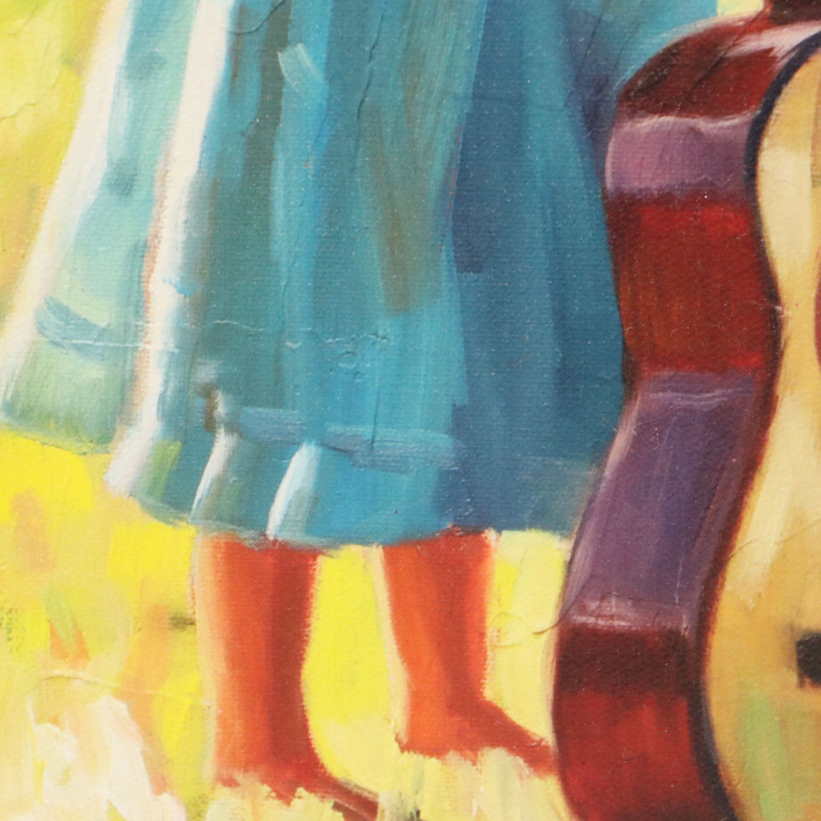 Michael Vincent Digital Print of Child with Guitar, 21st Century