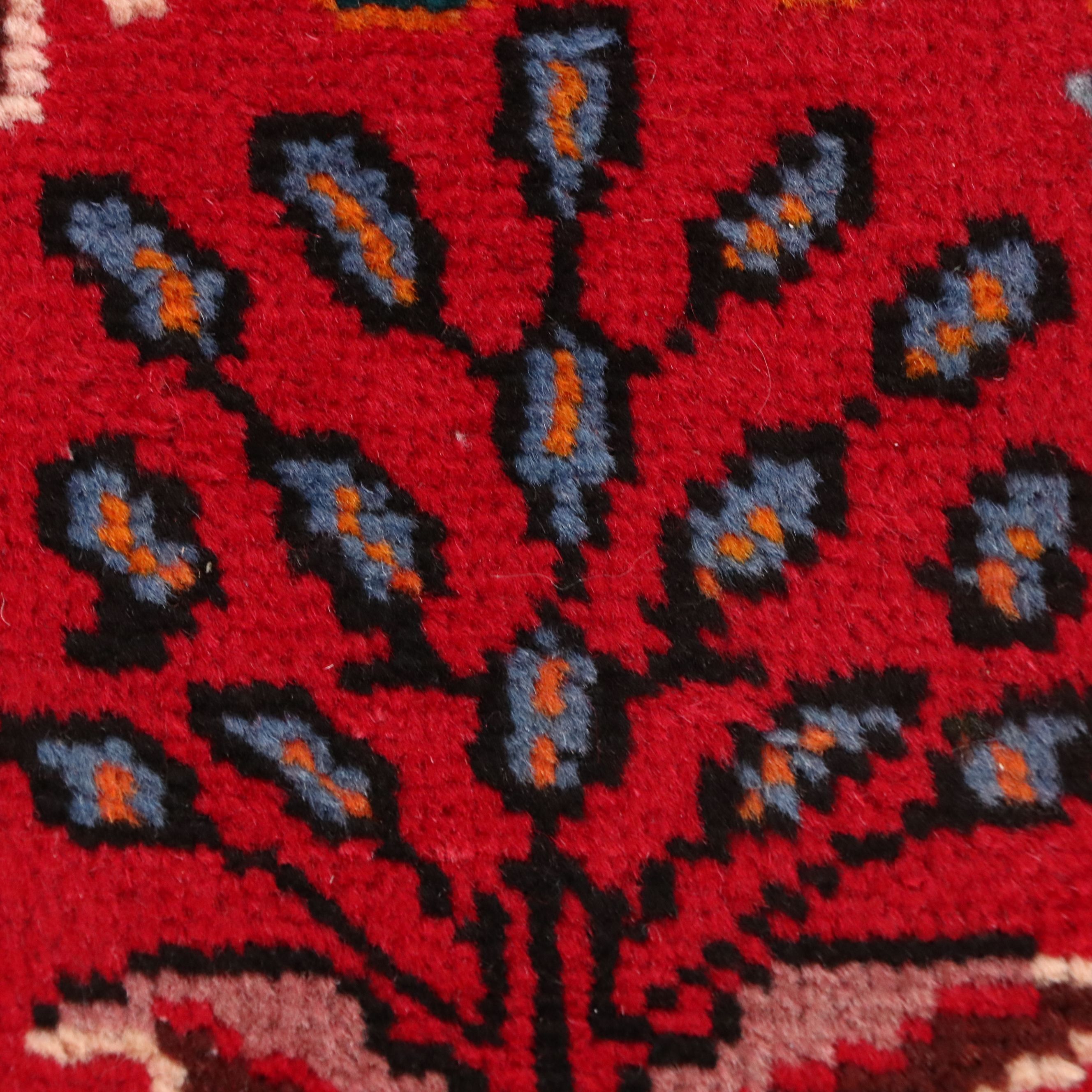 6'8 x 9'7 Hand-Knotted Persian Mashhad Area Rug