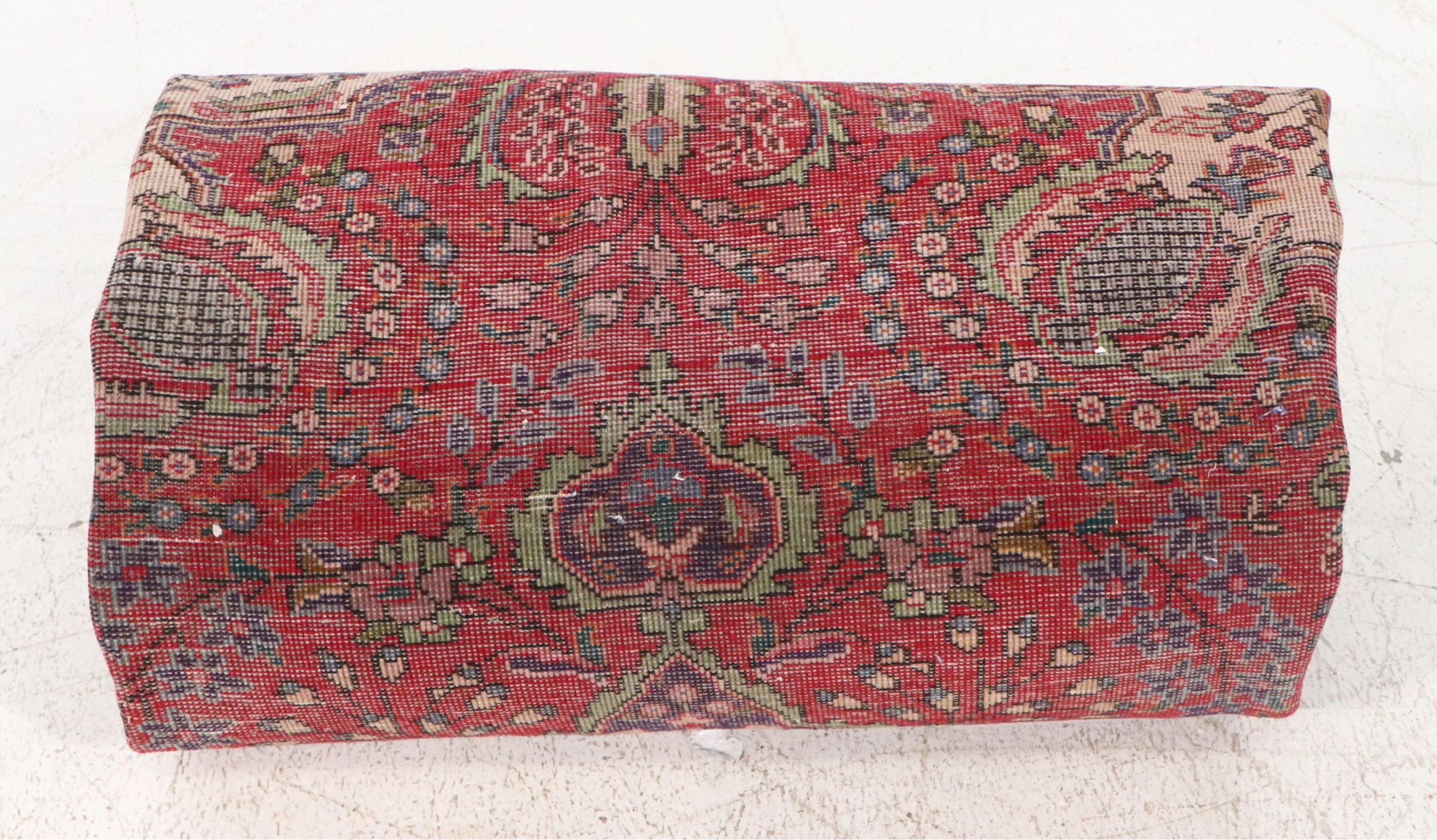 6'8 x 9'7 Hand-Knotted Persian Mashhad Area Rug