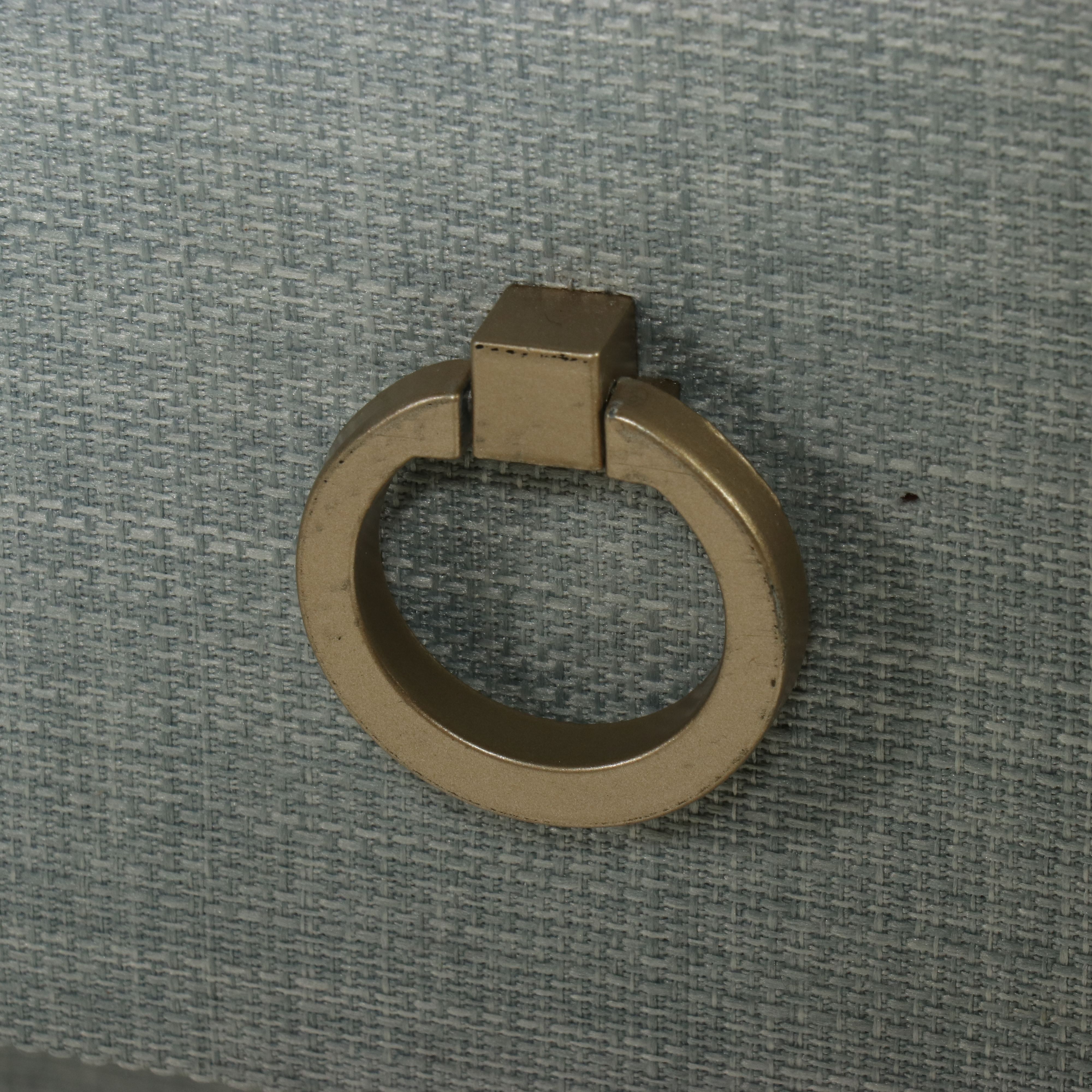 Contemporary Grasscloth-Wrapped Two-Drawer Console Table