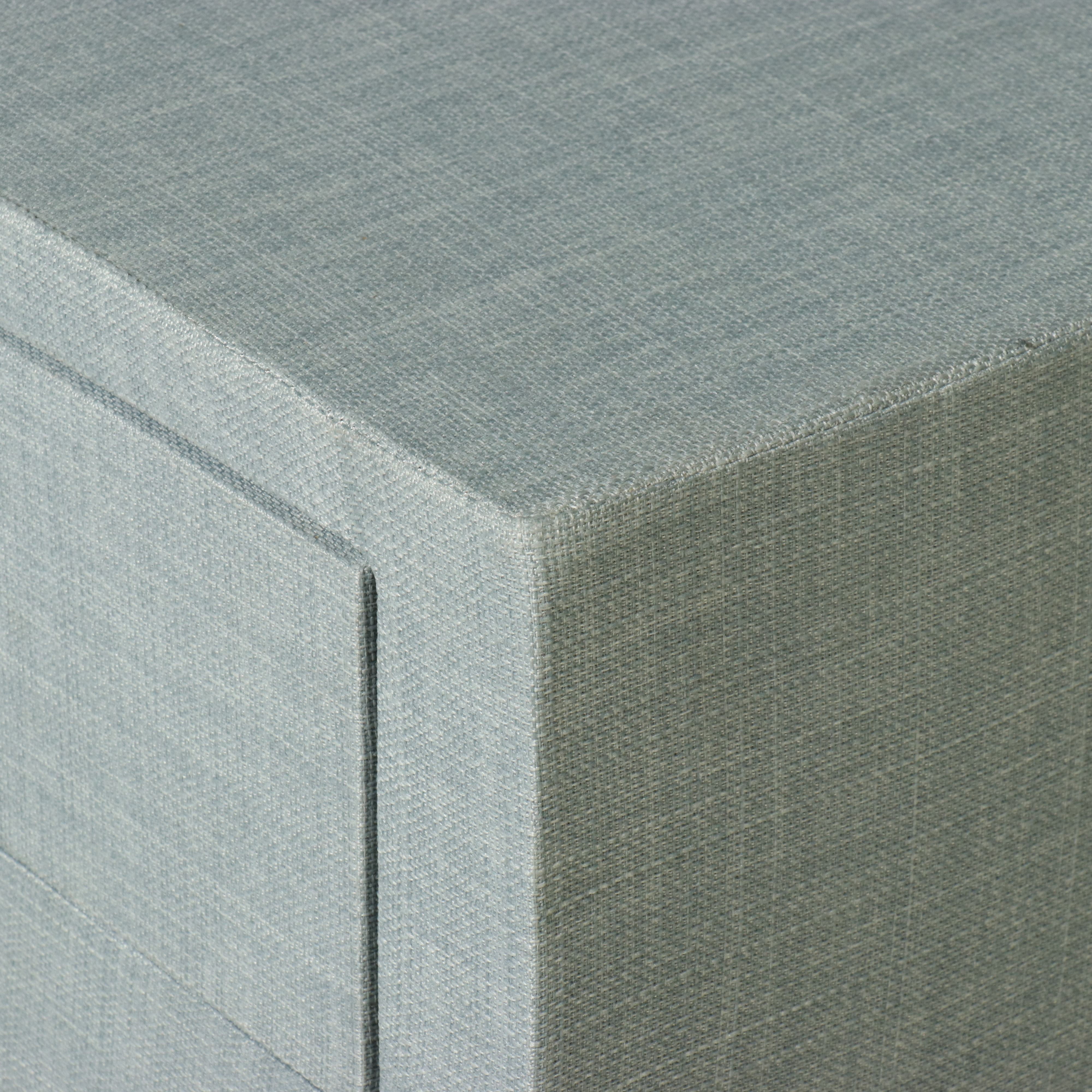 Contemporary Grasscloth-Wrapped Two-Drawer Console Table