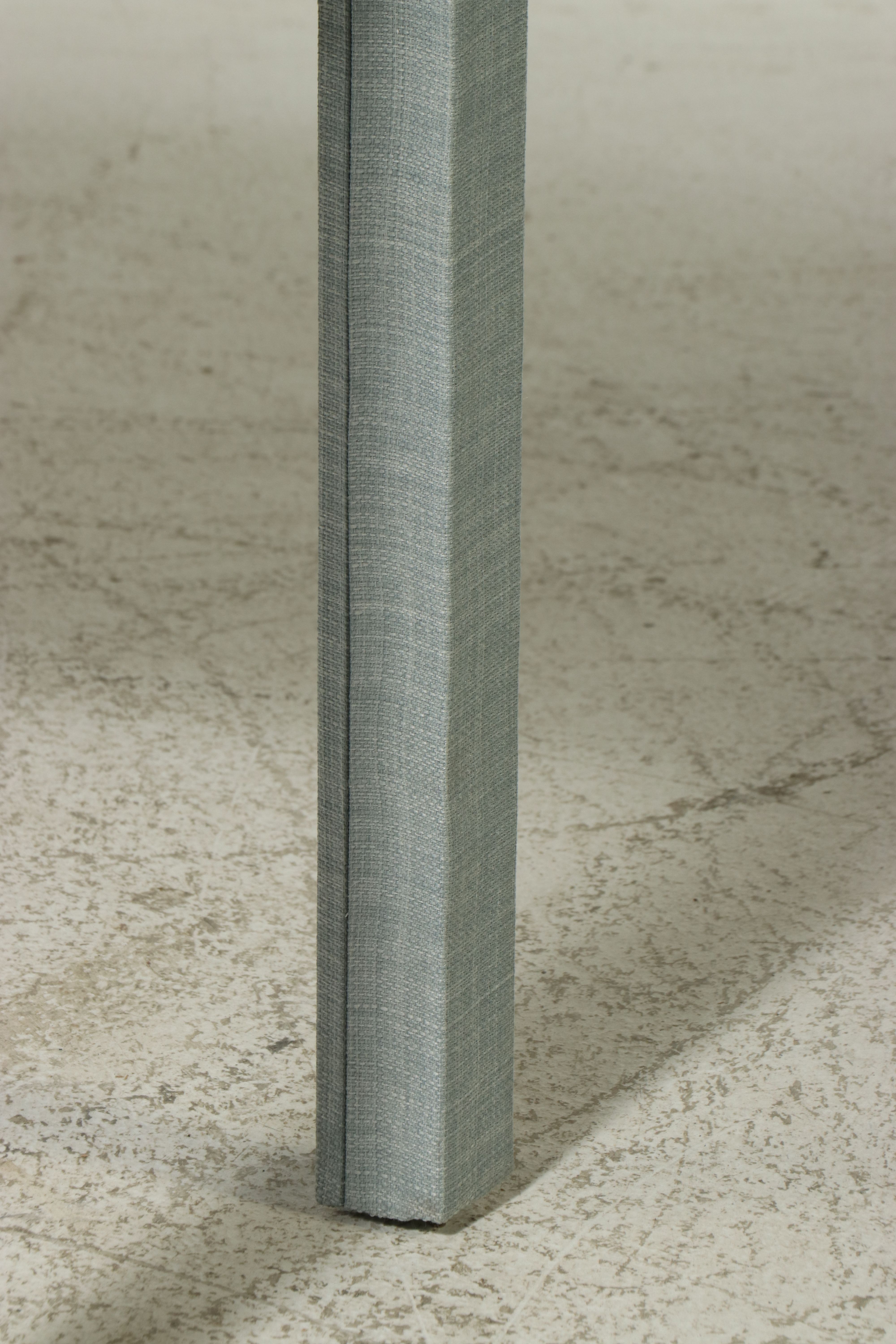 Contemporary Grasscloth-Wrapped Two-Drawer Console Table