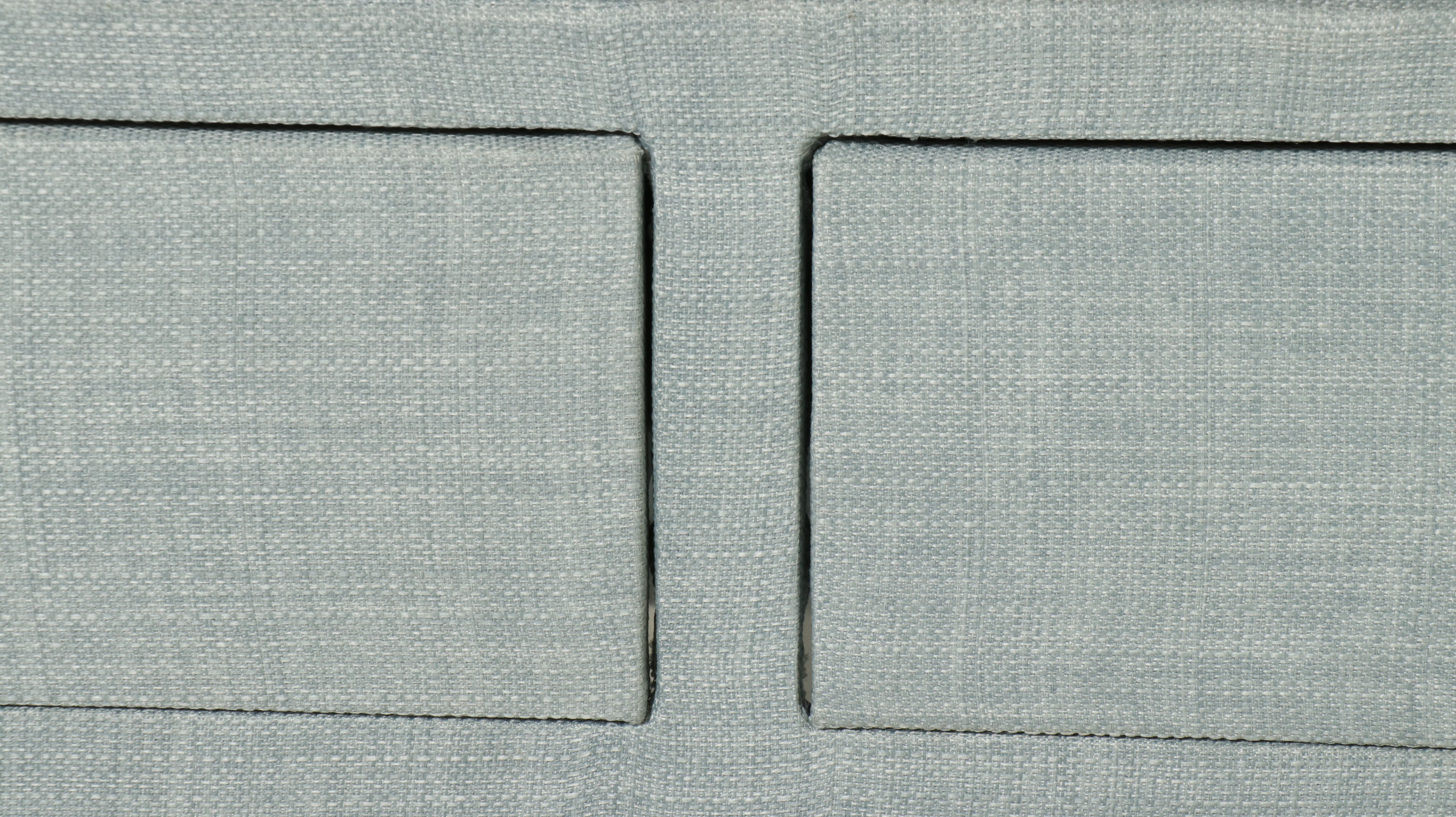 Contemporary Grasscloth-Wrapped Two-Drawer Console Table