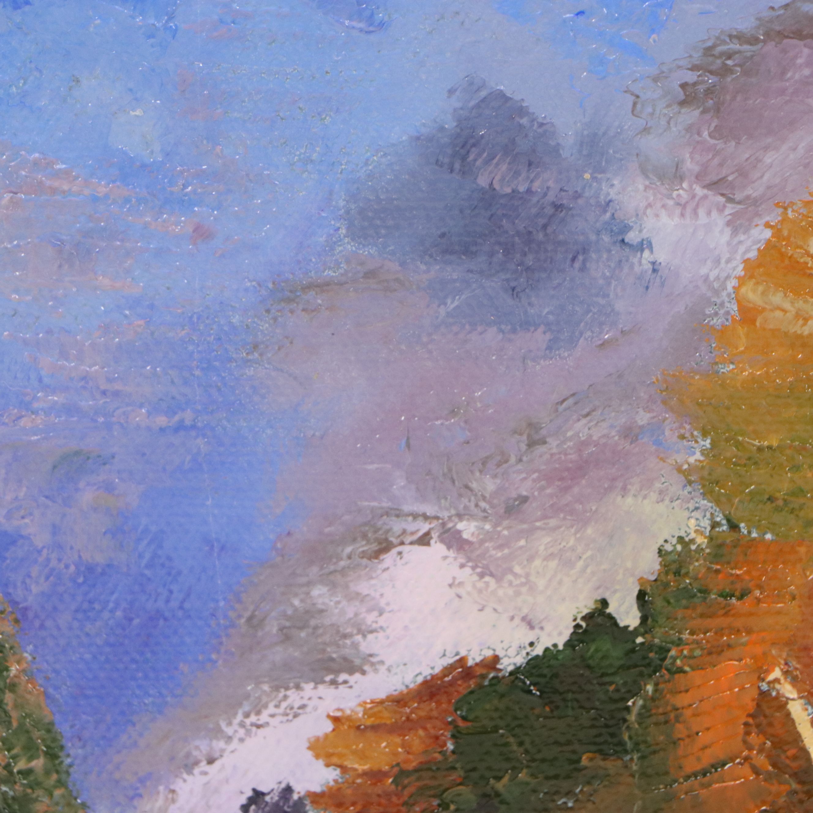 James Baldoumas Oil Painting "Pond and Trees," 2026