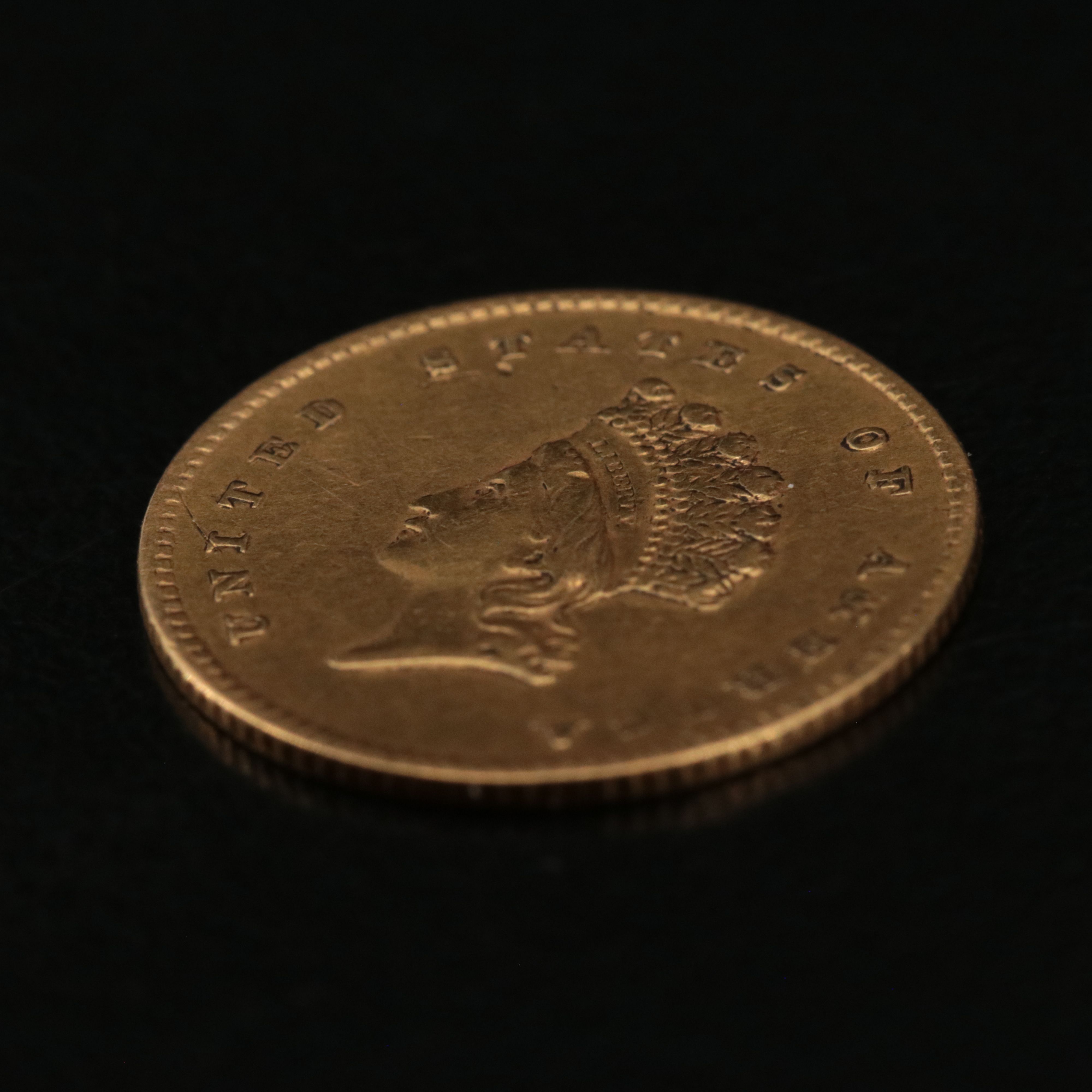 1854 Indian Princess Head Type II Gold Dollar