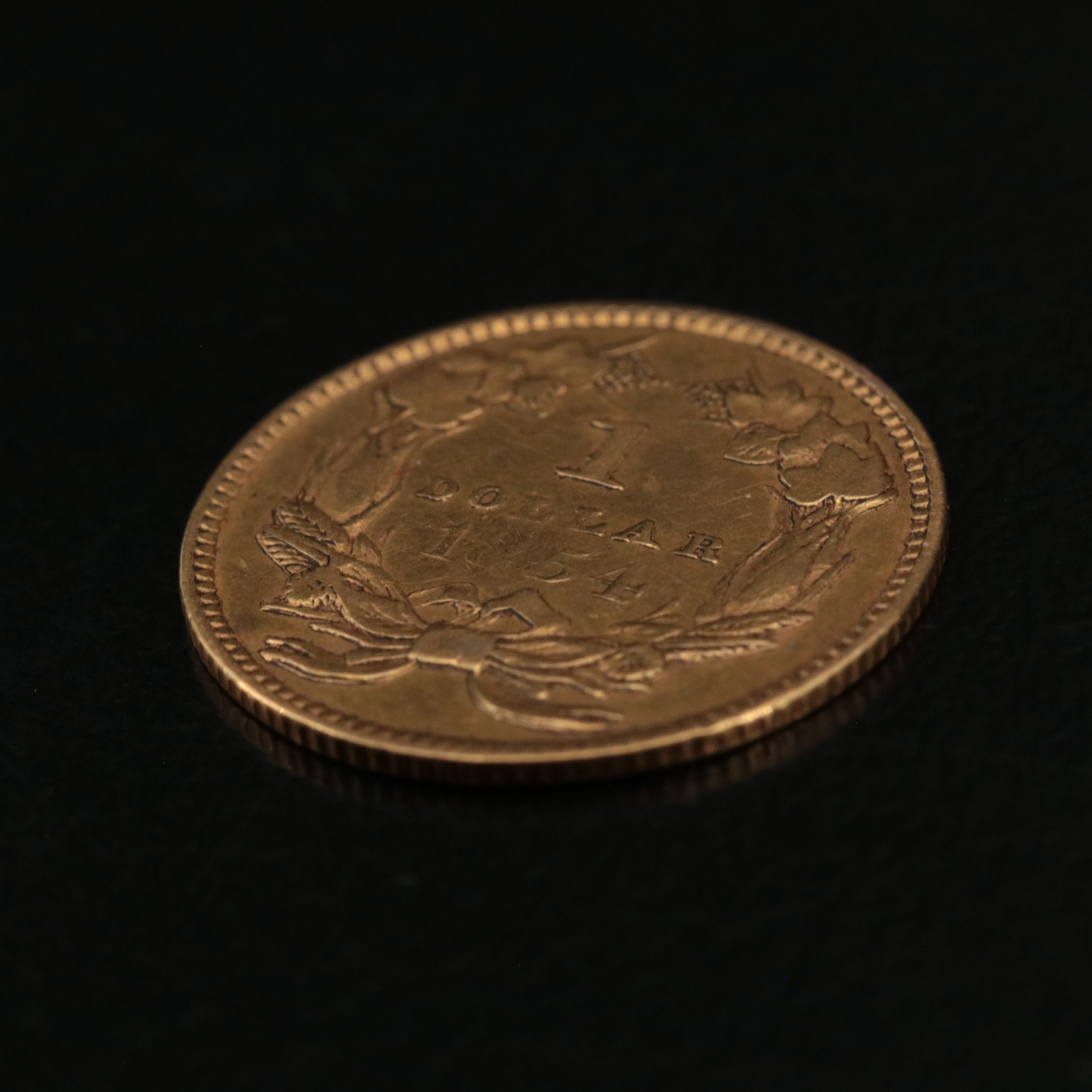 1854 Indian Princess Head Type II Gold Dollar