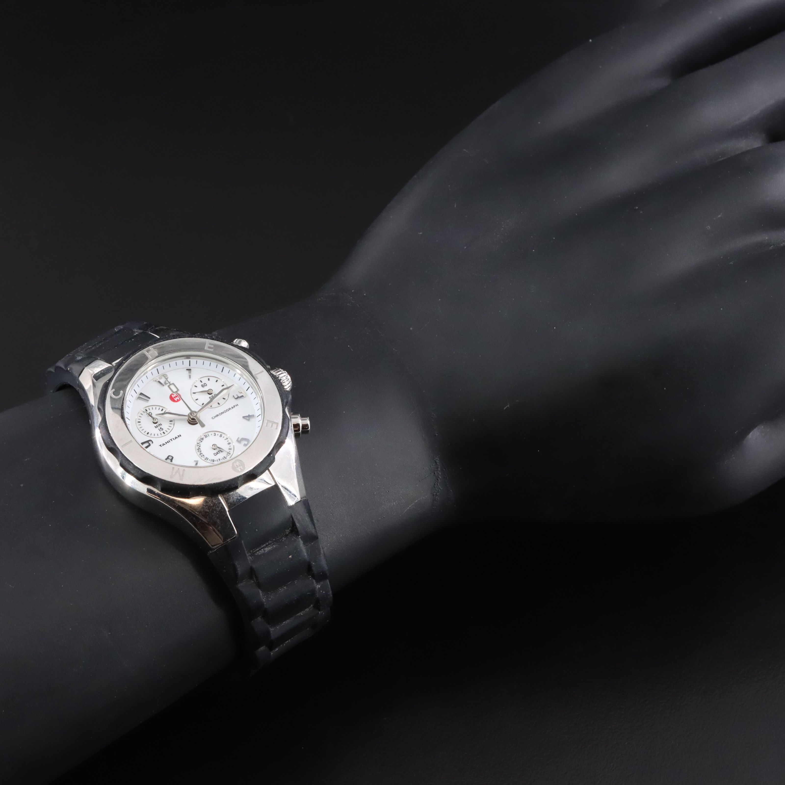 Michele Tahitian Jelly Bean Stainless Steel Chronograph Watch | EBTH