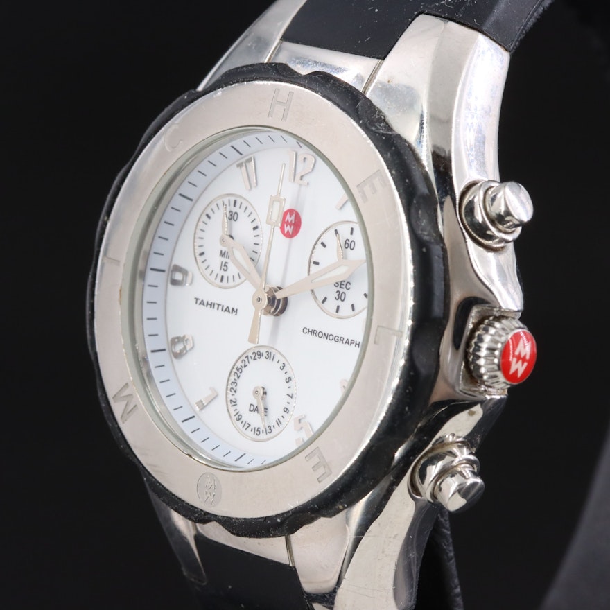 Michele Tahitian Jelly Bean Stainless Steel Chronograph Watch | EBTH