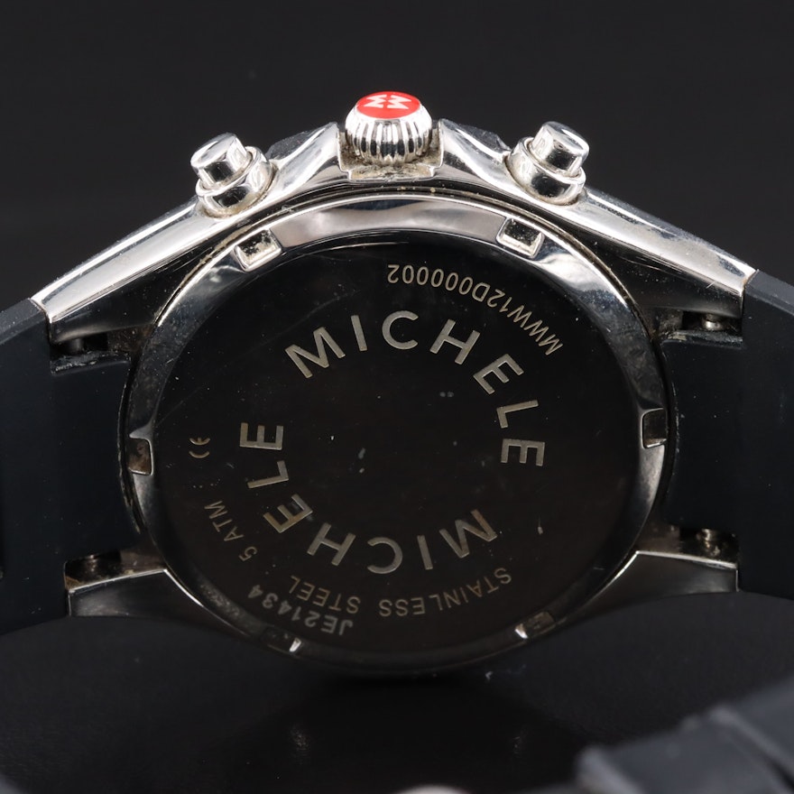 Michele Tahitian Jelly Bean Stainless Steel Chronograph Watch | EBTH