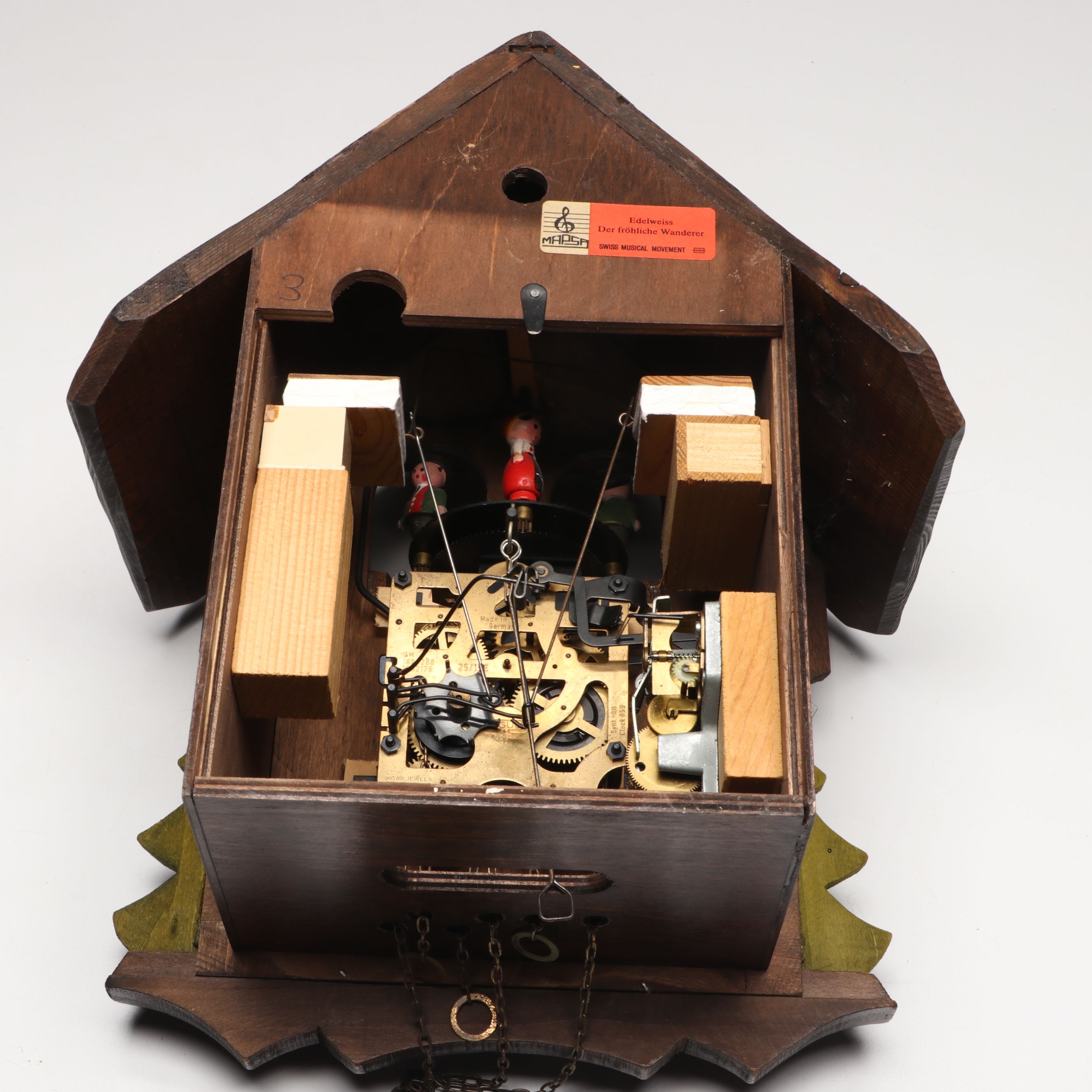 Black Forest Chalet Style Wall Cuckoo Clock