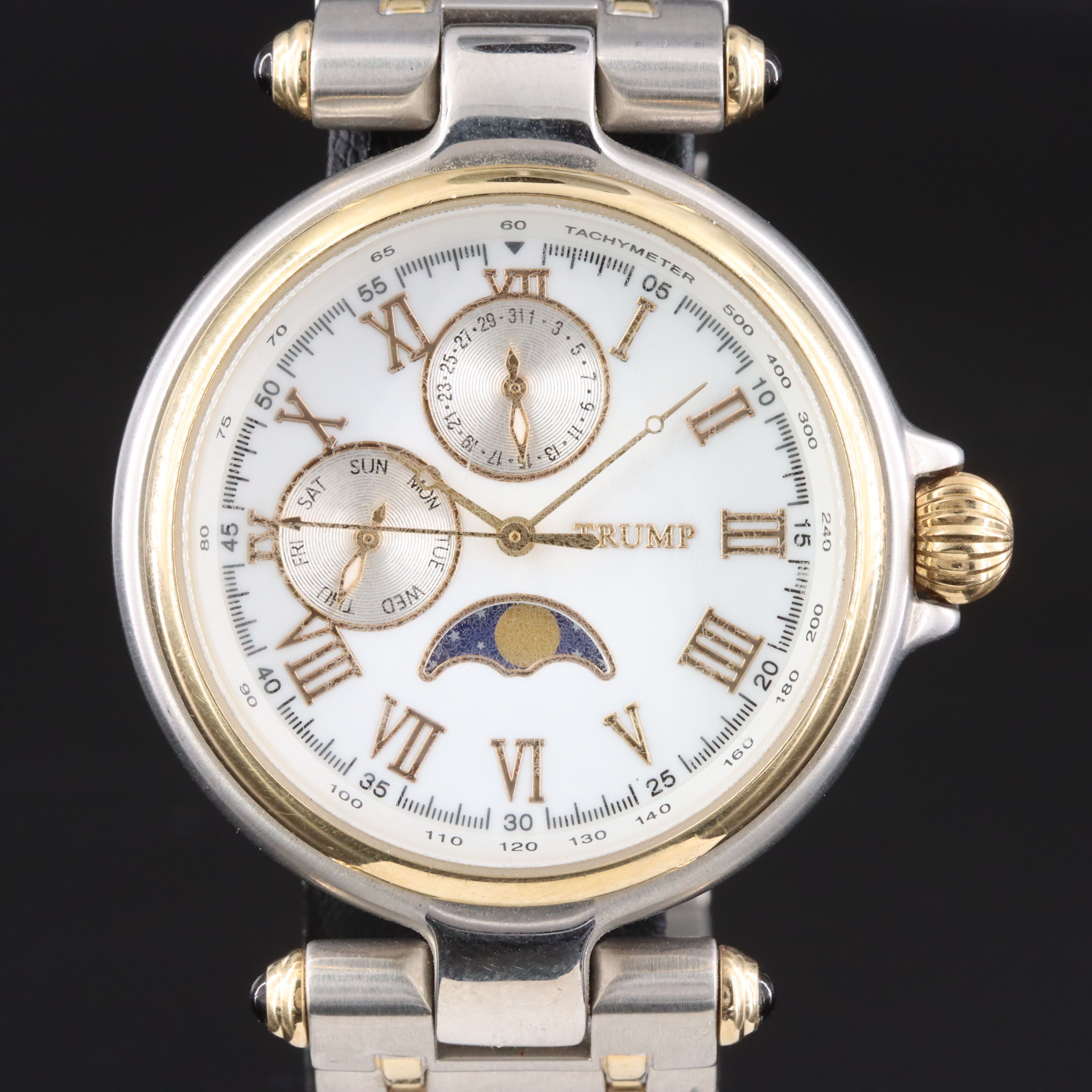 Trump Day-Date Moonphase Quartz Watch