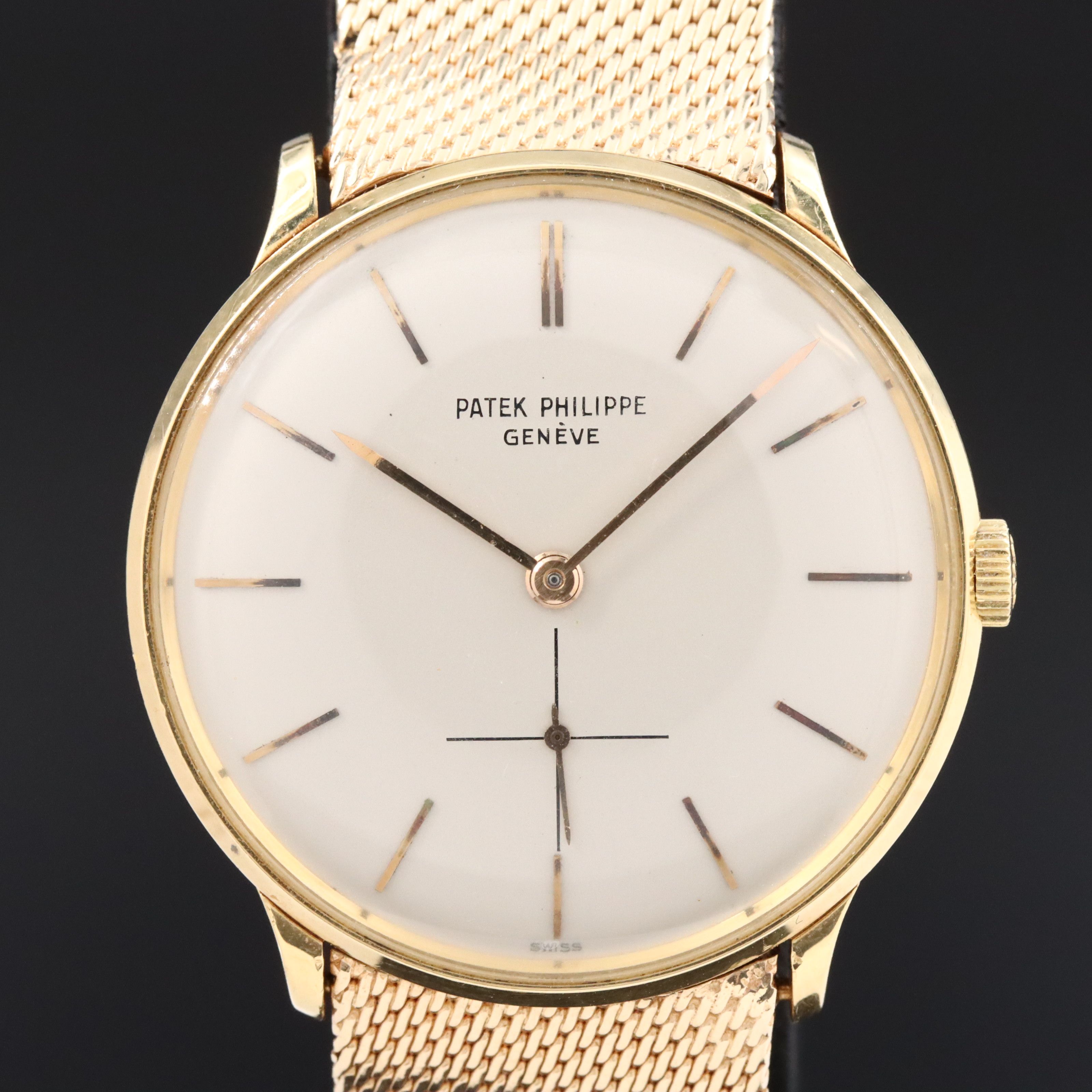 18K Patek Philippe Calatrava 14K Custom Band Watch