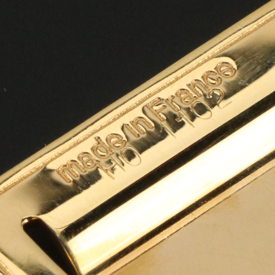 Louis Vuitton Gold Tone Pince-Billets Porte-Adresse Bookmark in Box