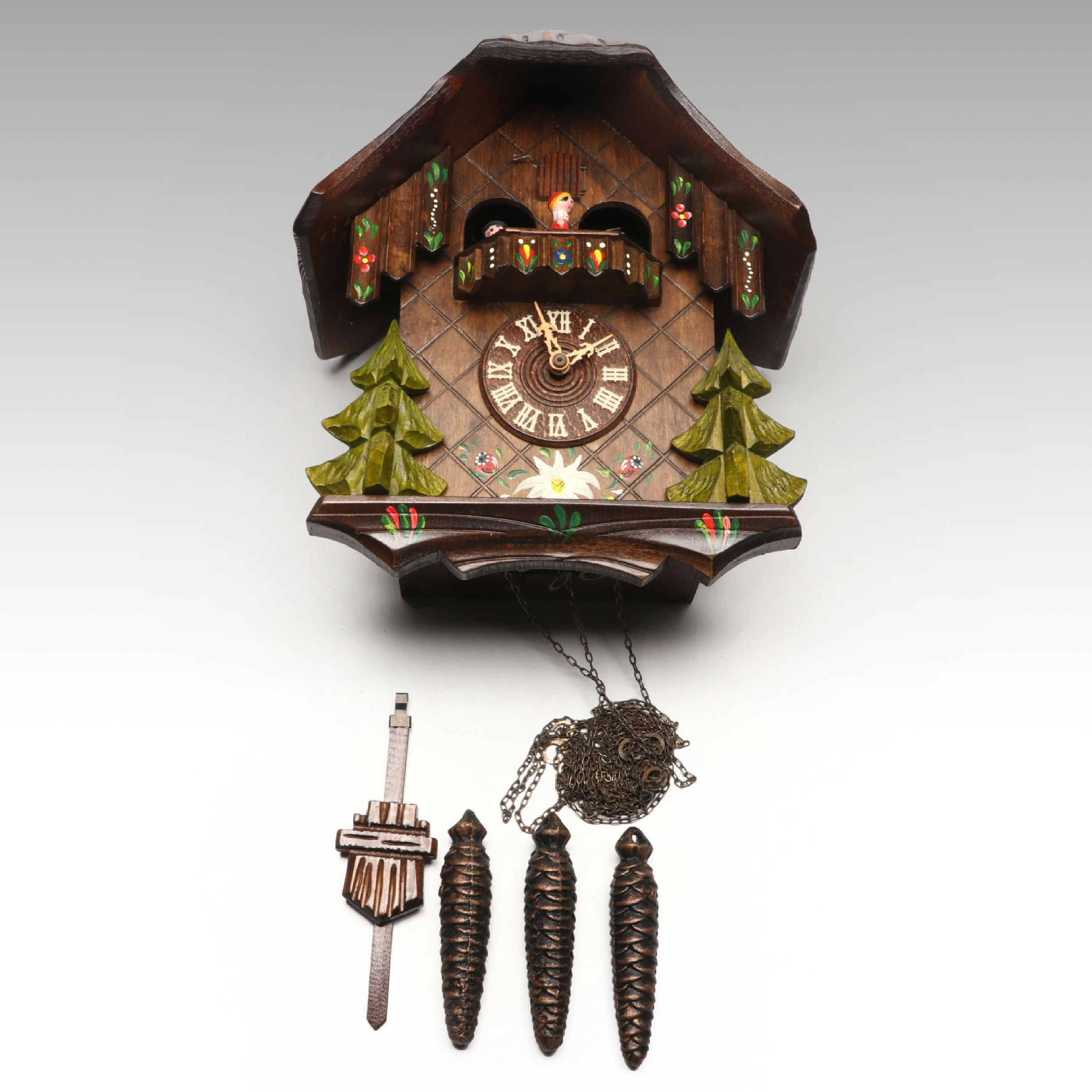 Black Forest Chalet Style Wall Cuckoo Clock