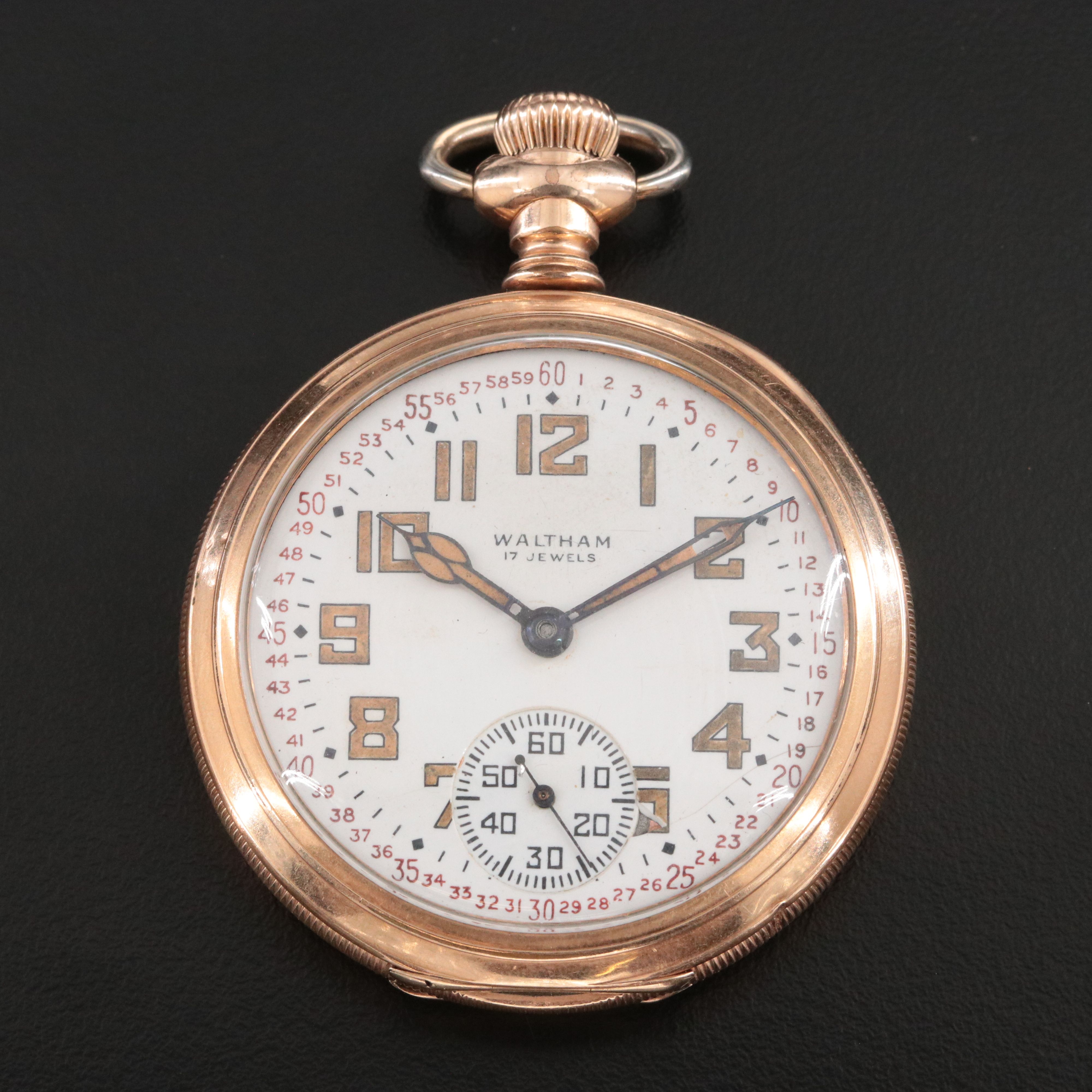 Waltham Riverside Gold-Filled Pocket Watch Serial # 9136911