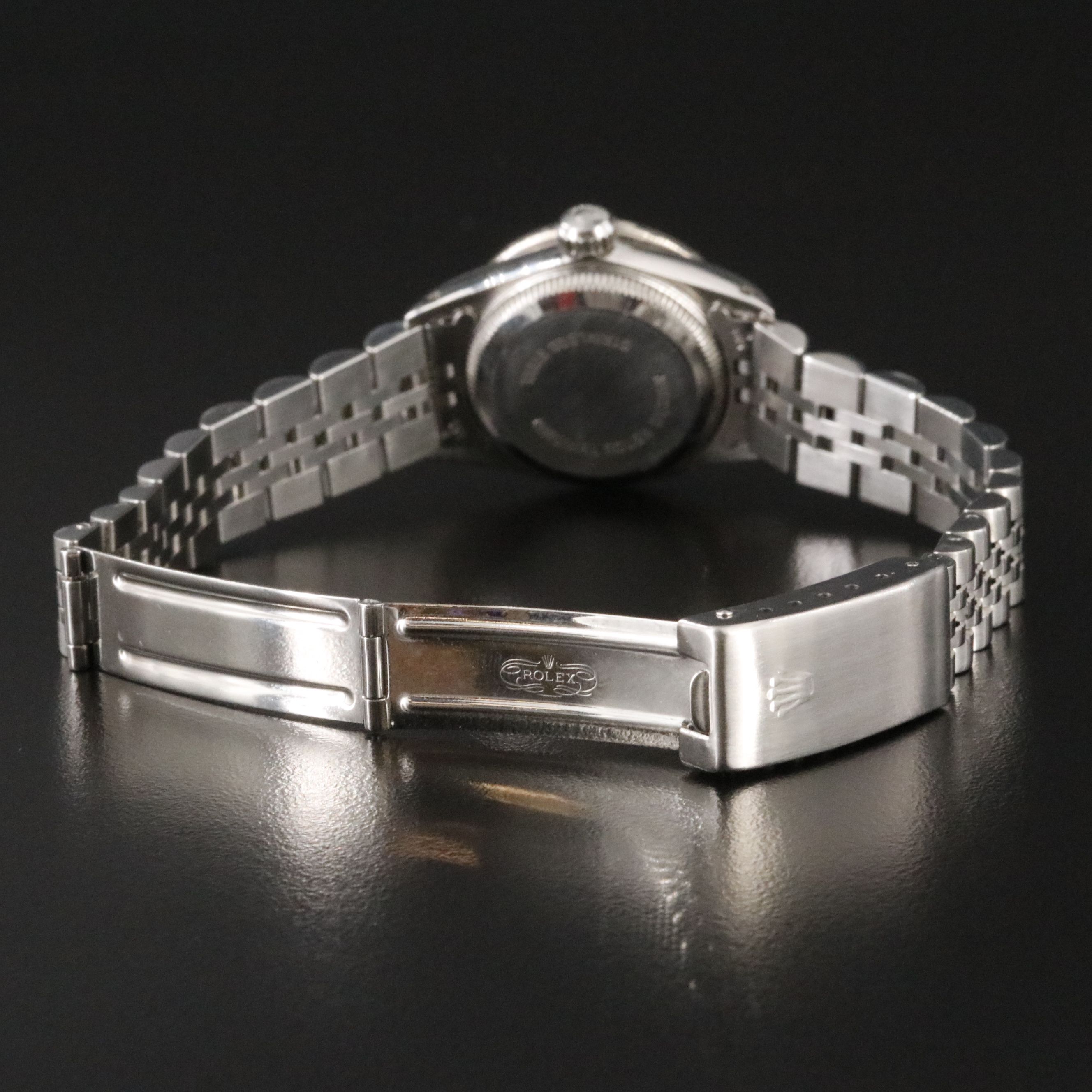 Rolex Oyster Perpetual 67194 Custom Diamond Bezel Vintage Watch c.1989