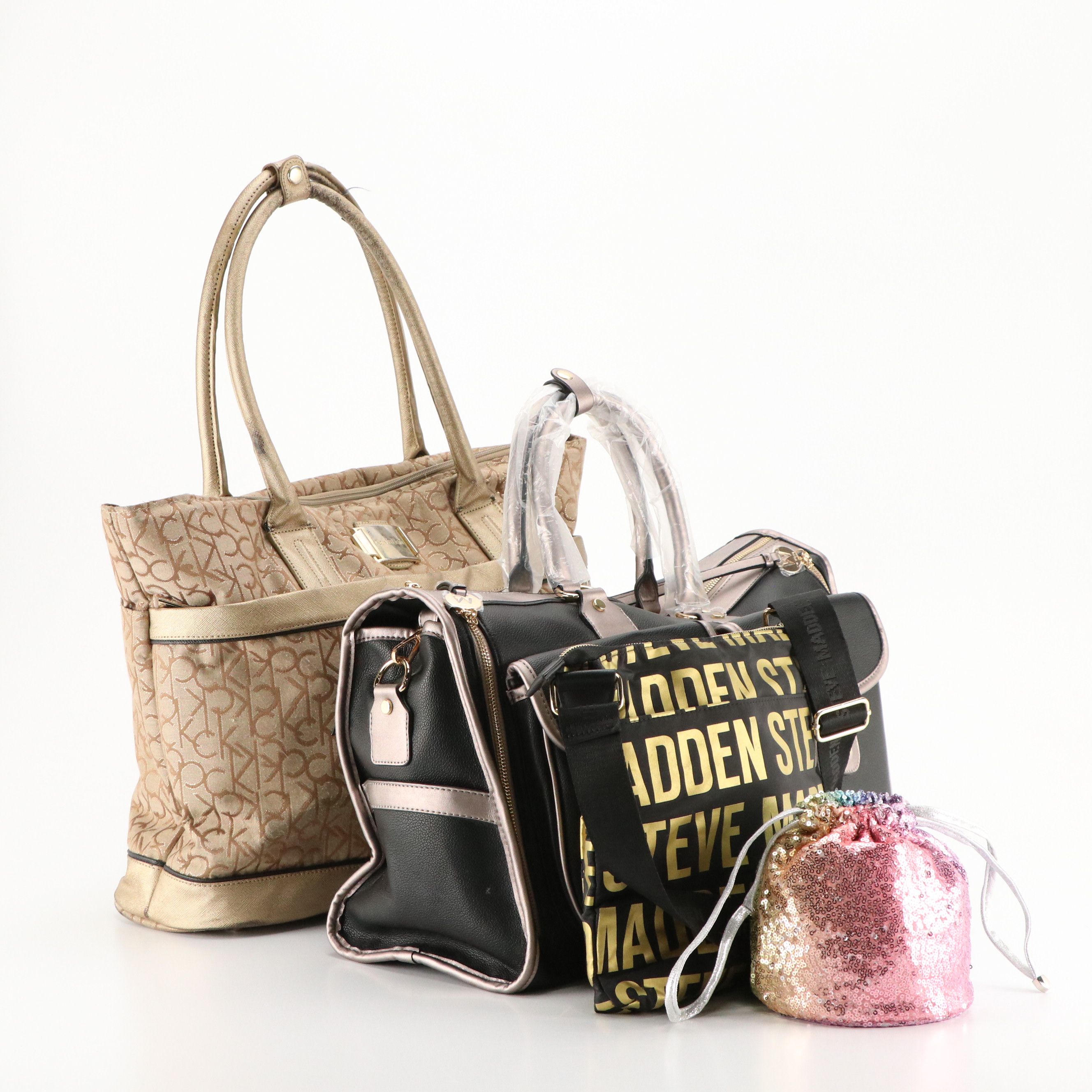Mia K. Collection and Calvin Klein Travel Bags W/ Steve Madden & Nina Crossbody