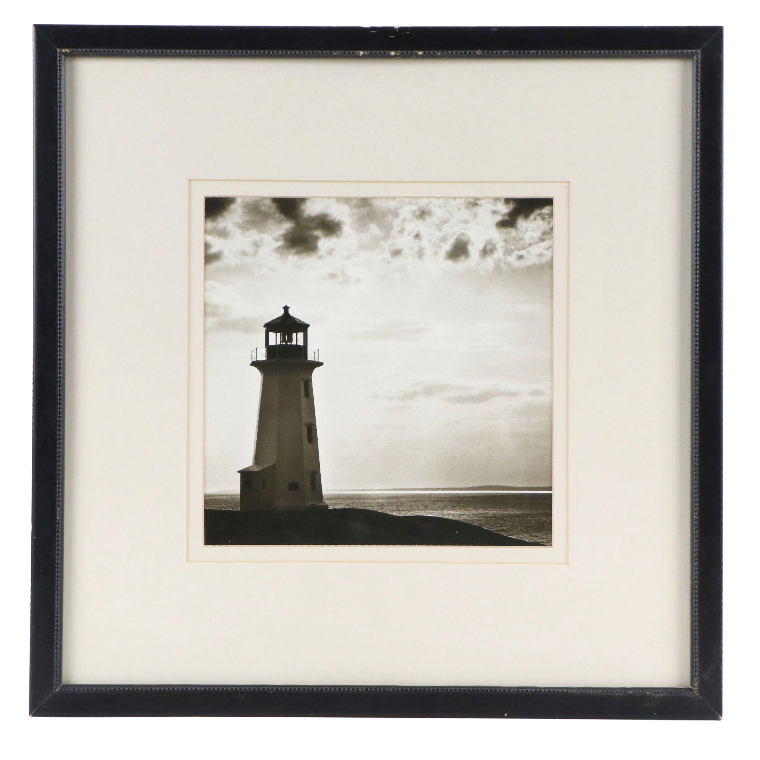 Offset Lithograph of Peggy's Cove Lighthouse, 21st Century