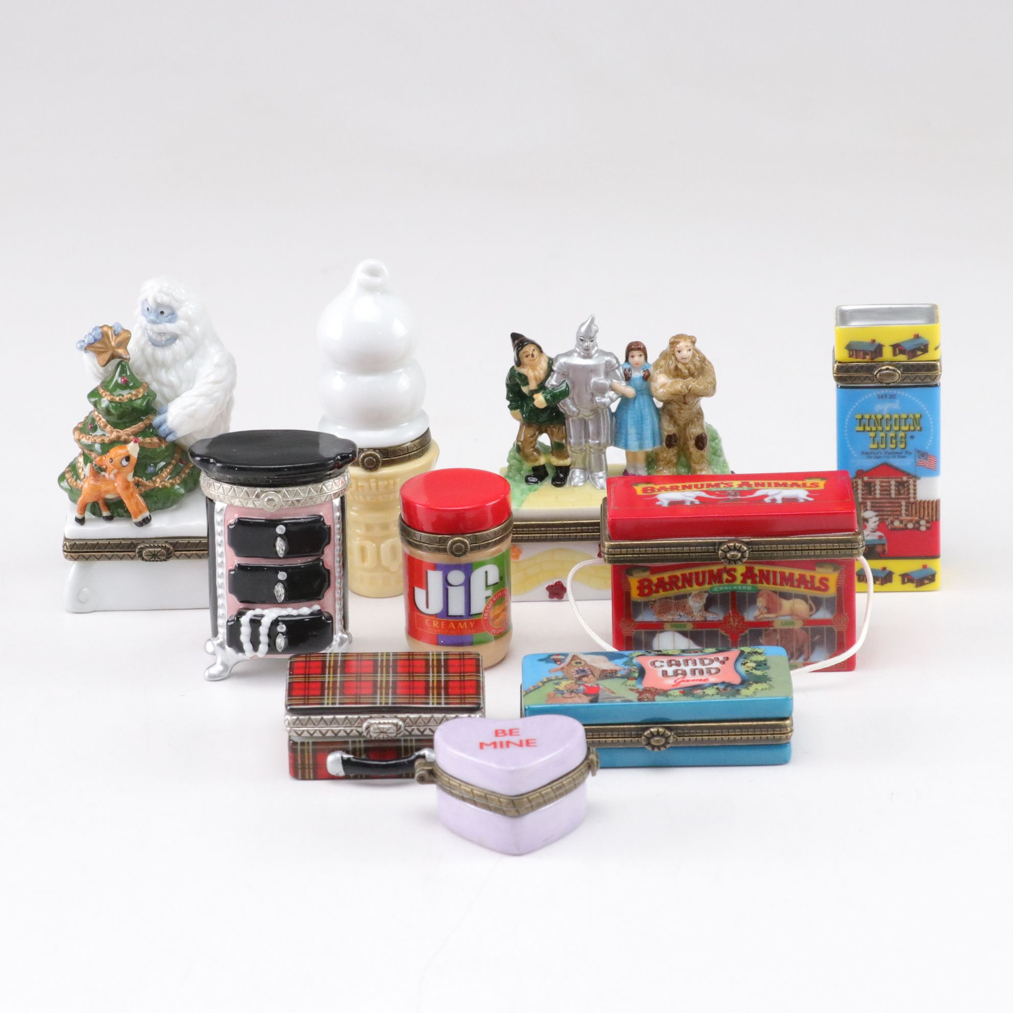 The Wizard of Oz, Barnum's Animals, Candy Land and More Porcelain Trinket Boxes