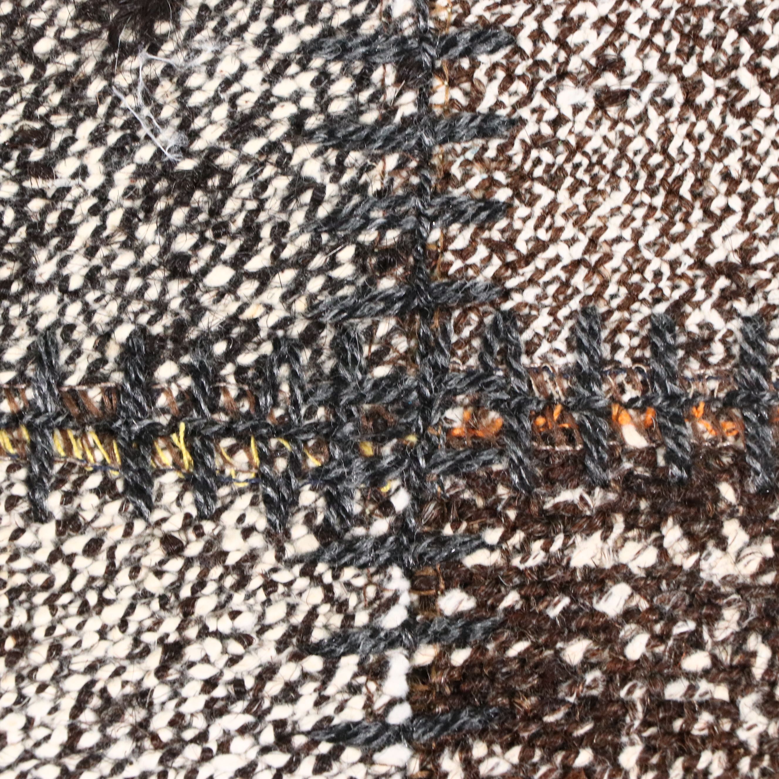 6'10 x 10'6 Mixed Technique Turkish Patchwork Kilim Area Rug