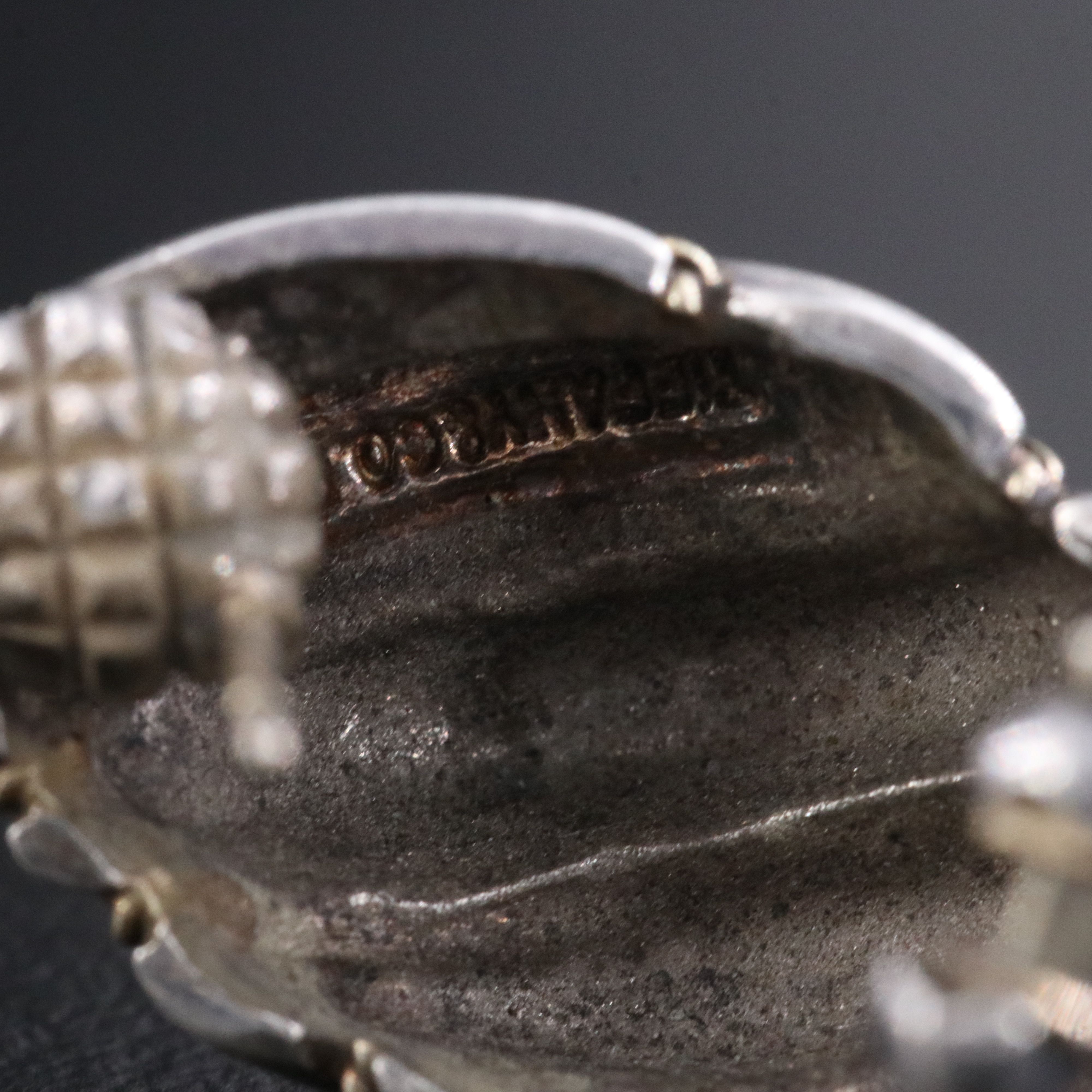 Tiffany & Co. Sterling Fluted Clip Earrings with 18K Accents