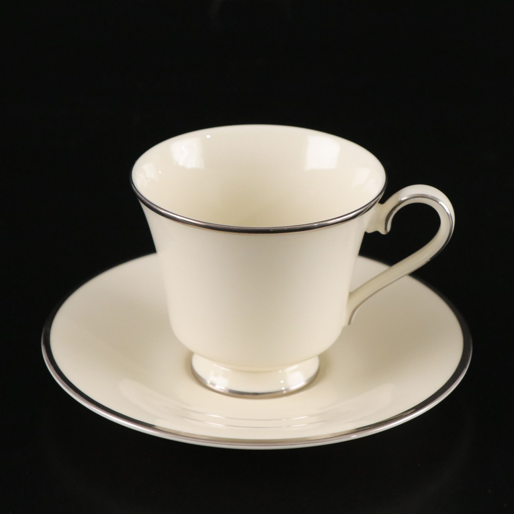 Royal Doulton "The Romance Collection" Platinum Porcelain Cups, Saucers and More