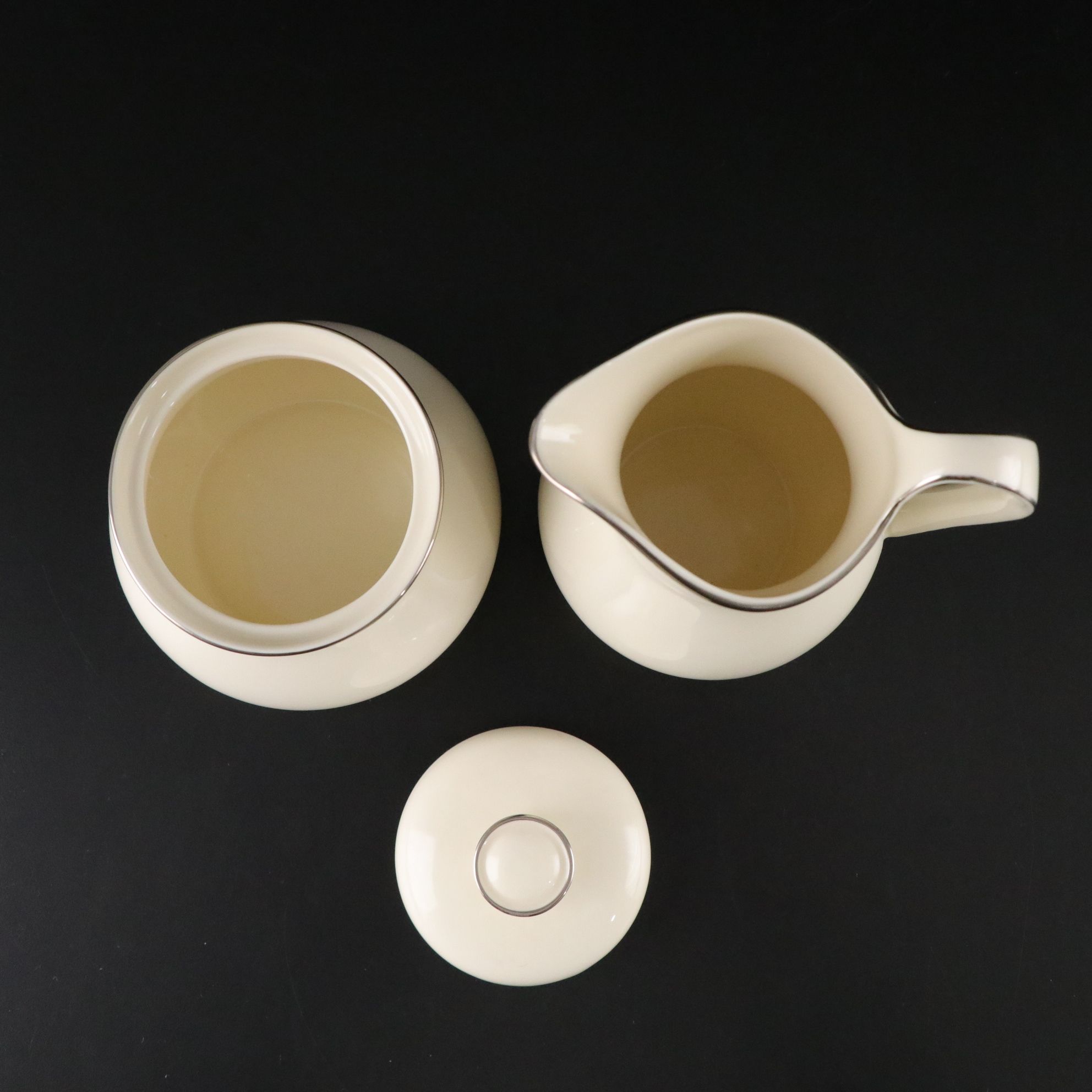 Royal Doulton "The Romance Collection" Platinum Porcelain Cups, Saucers and More