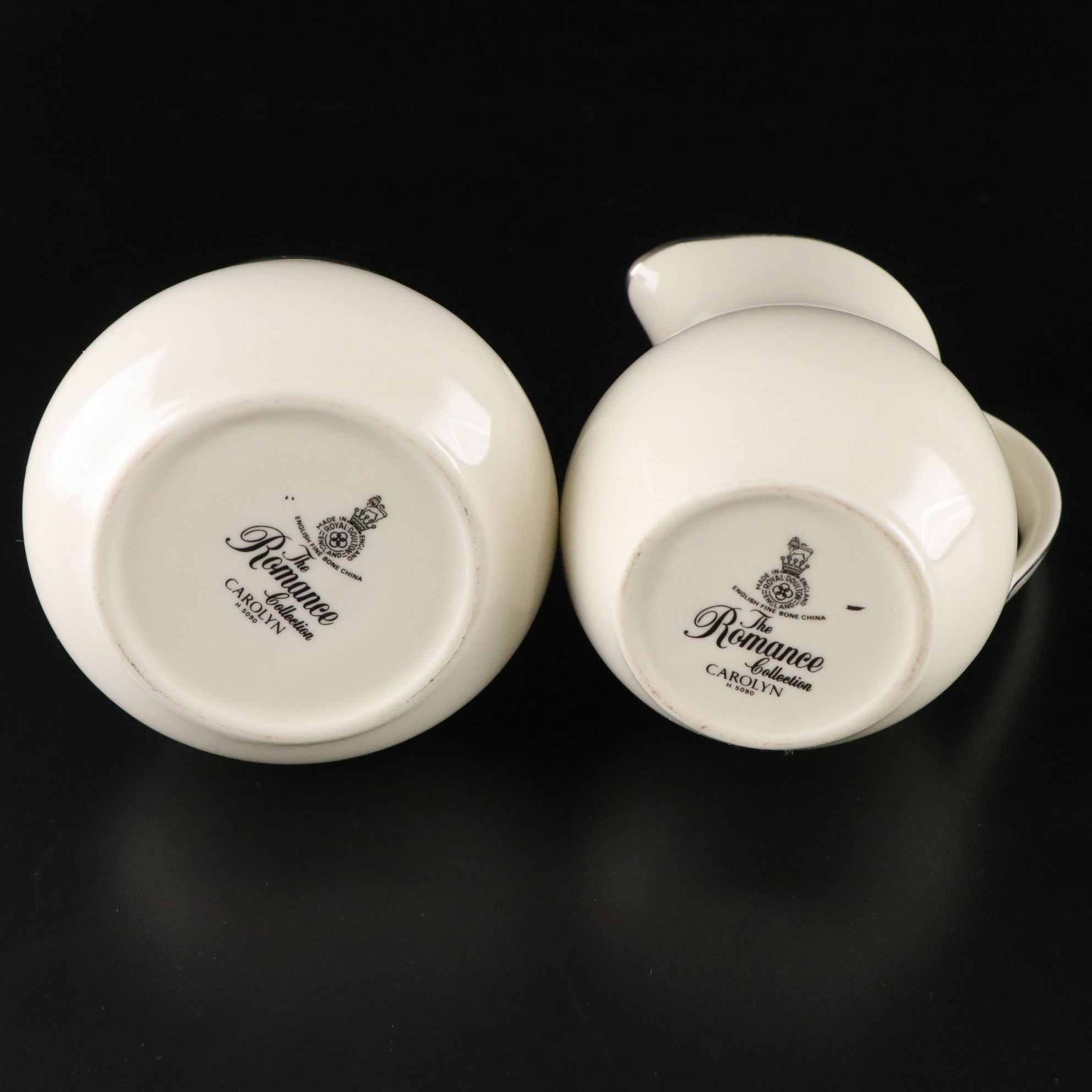 Royal Doulton "The Romance Collection" Platinum Porcelain Cups, Saucers and More