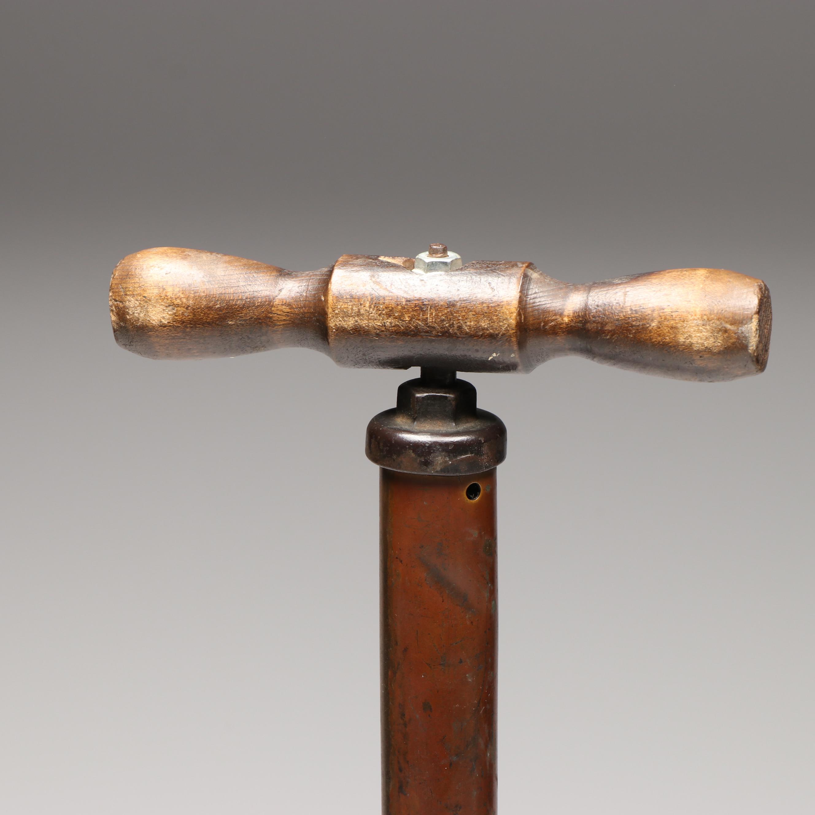 Antique Ford Metal and Wood Handle Tire Pump
