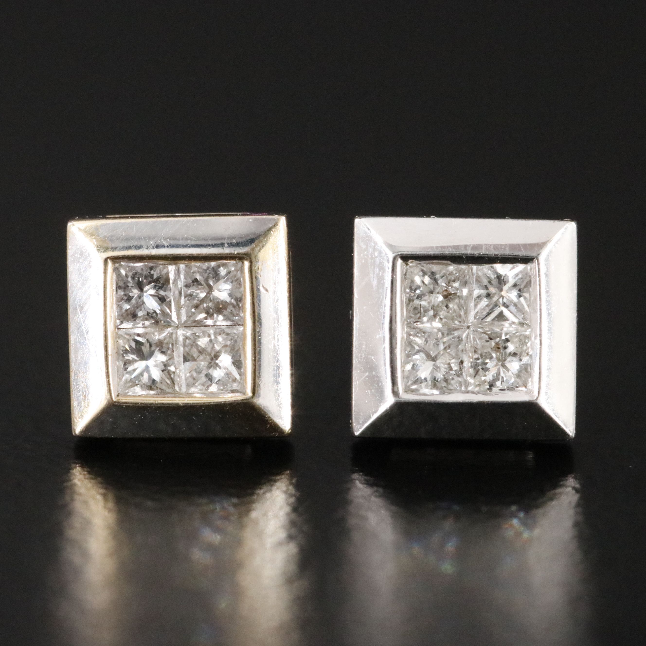 18K 0.44 CTW Diamond Stud Earrings