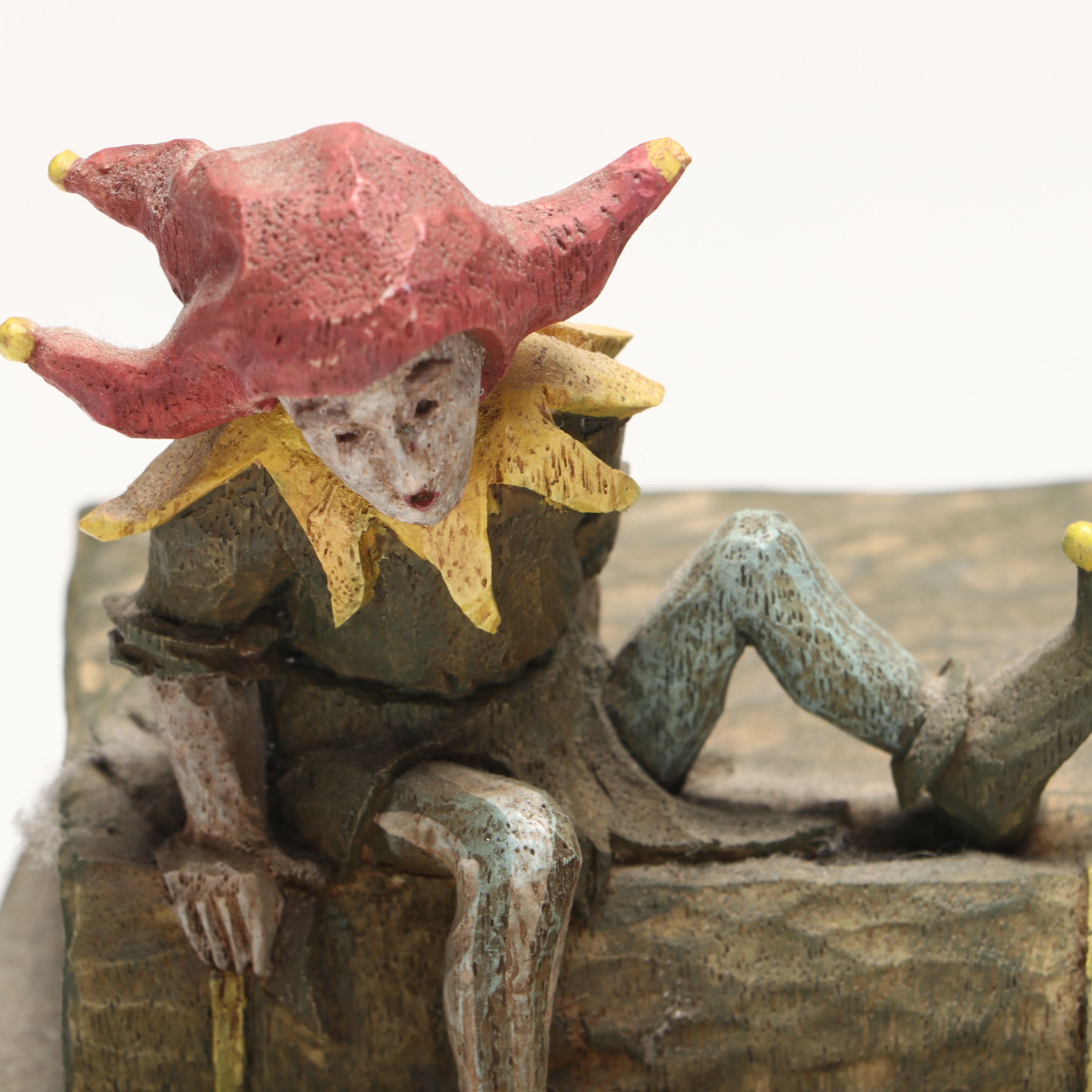 Penco Brass Finish Drama Mask with Jester Bookends