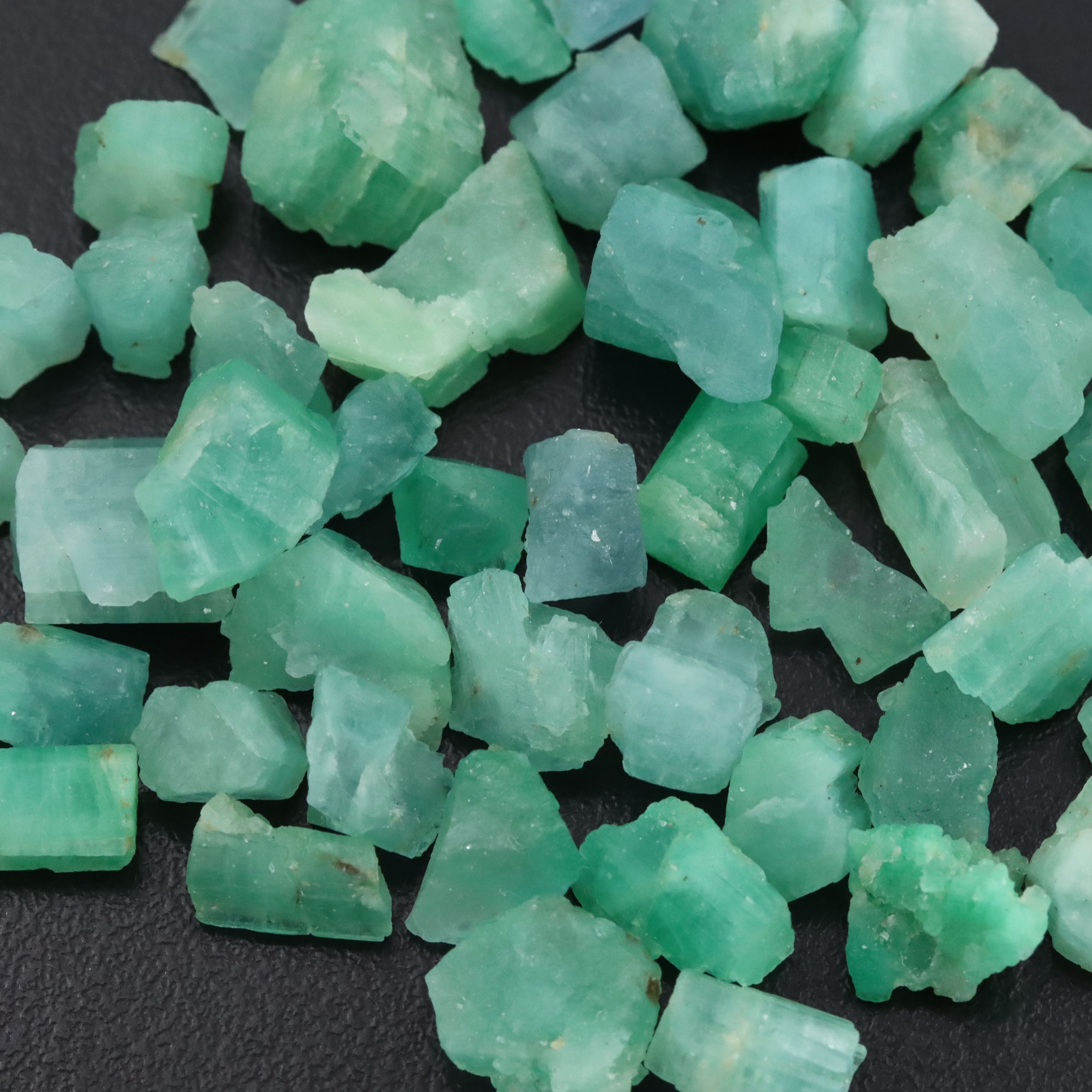 Loose 83.77 CTW Rough Emerald Lot