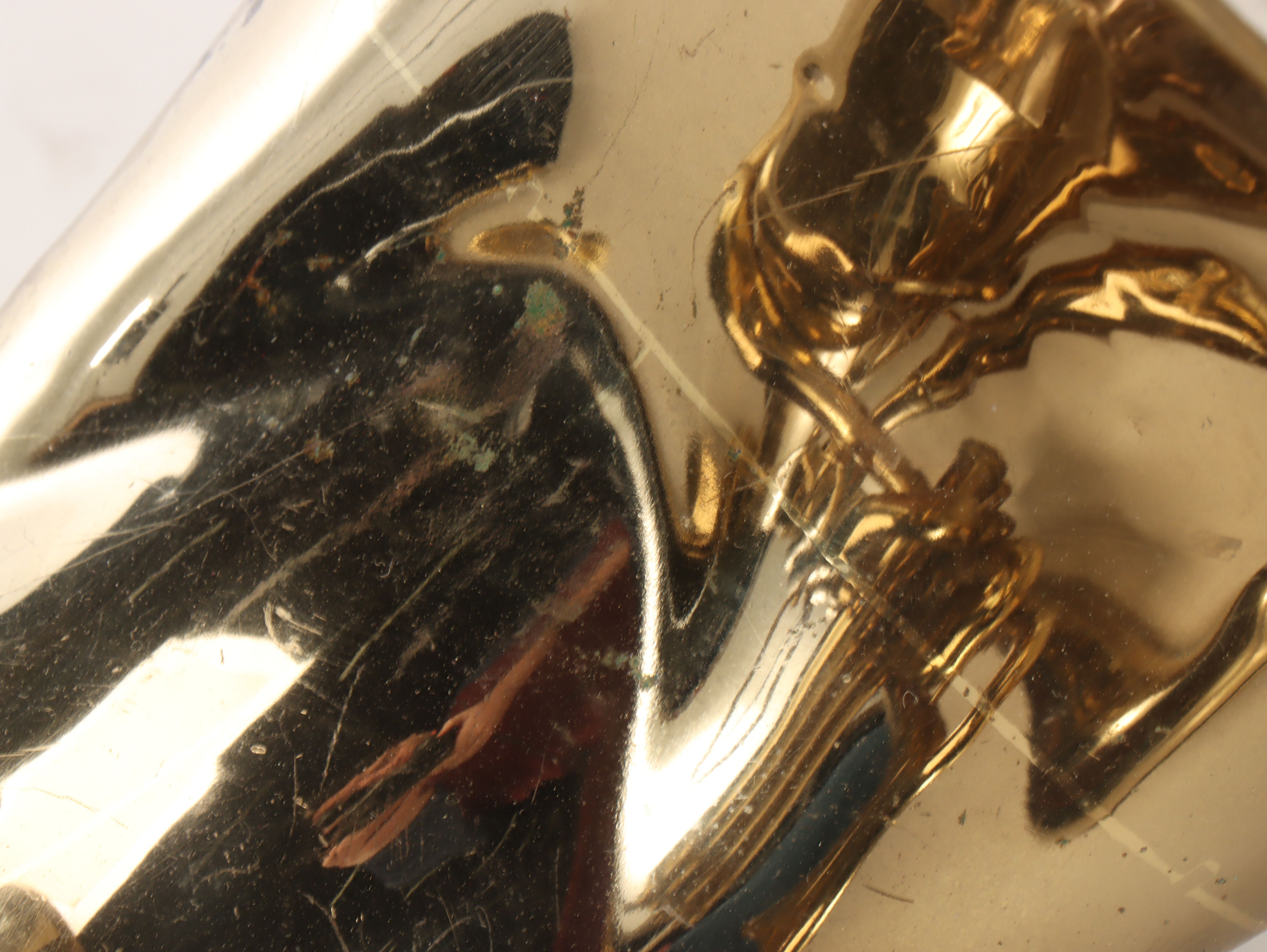 Pan American Gold Finish Trumpet and Baritone Horn with MOP Keys