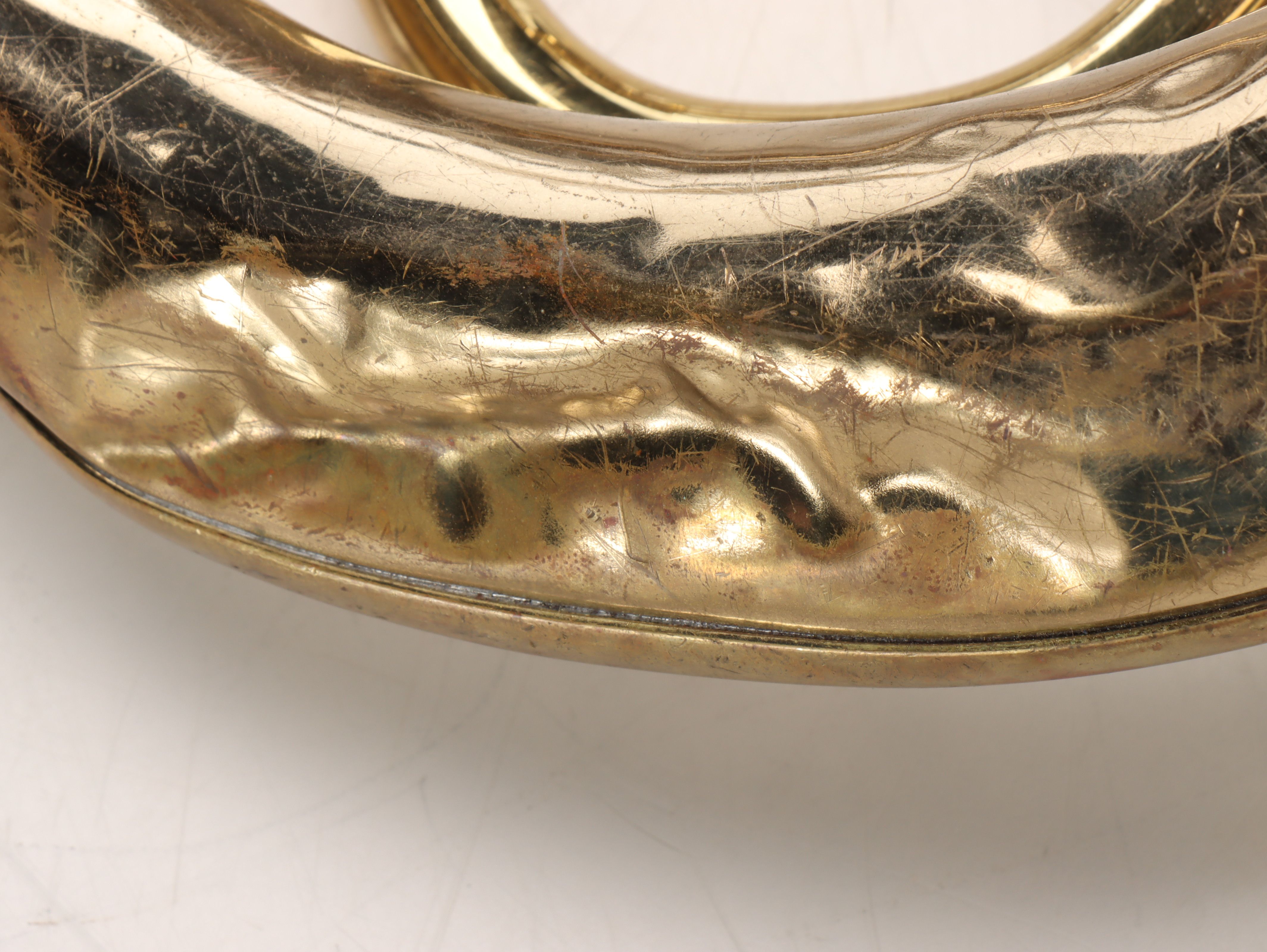 Pan American Gold Finish Trumpet and Baritone Horn with MOP Keys