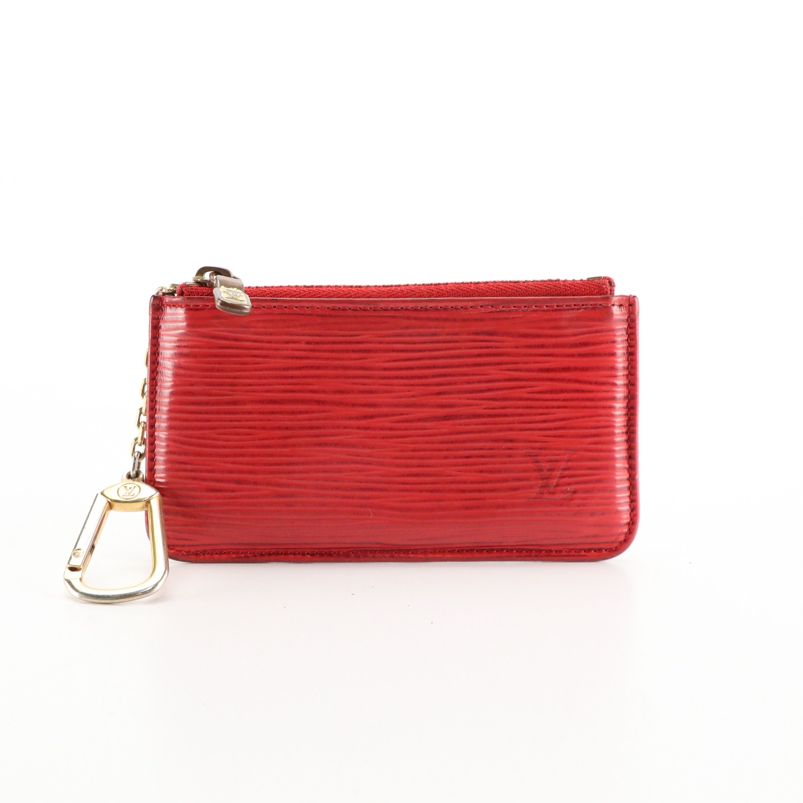 Louis Vuitton Pochette Clés in Red Epi Leather