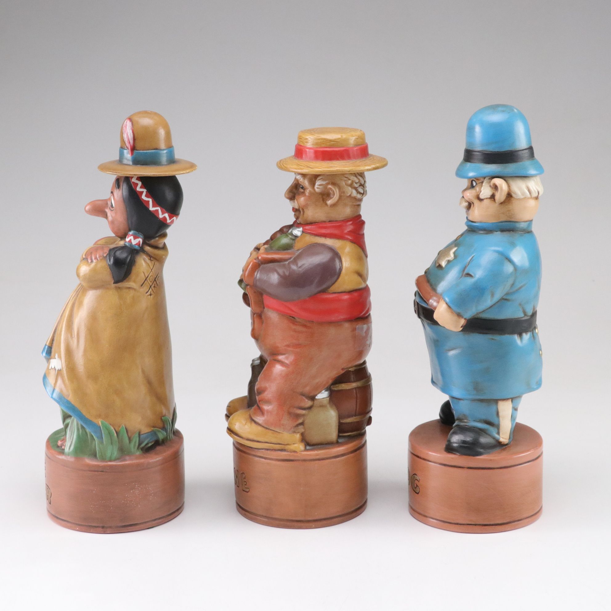 Alberta's Mold Ceramic Figural Decanters, 1960-70s