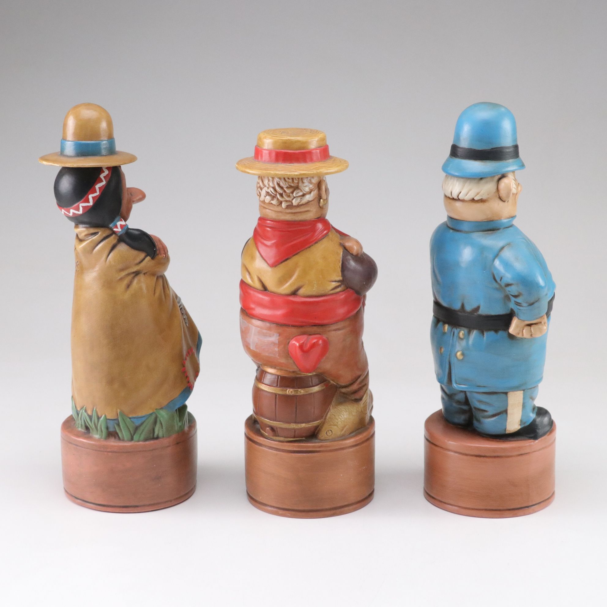Alberta's Mold Ceramic Figural Decanters, 1960-70s