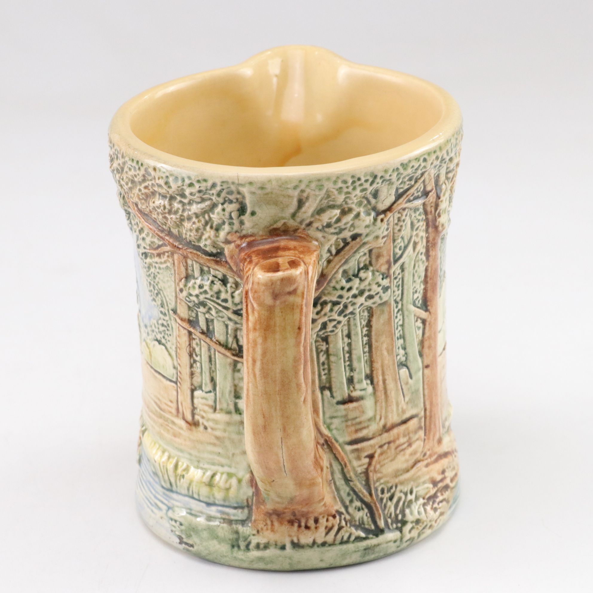 Weller Pottery "Forest" Pitcher and Vase, Early 20th C.