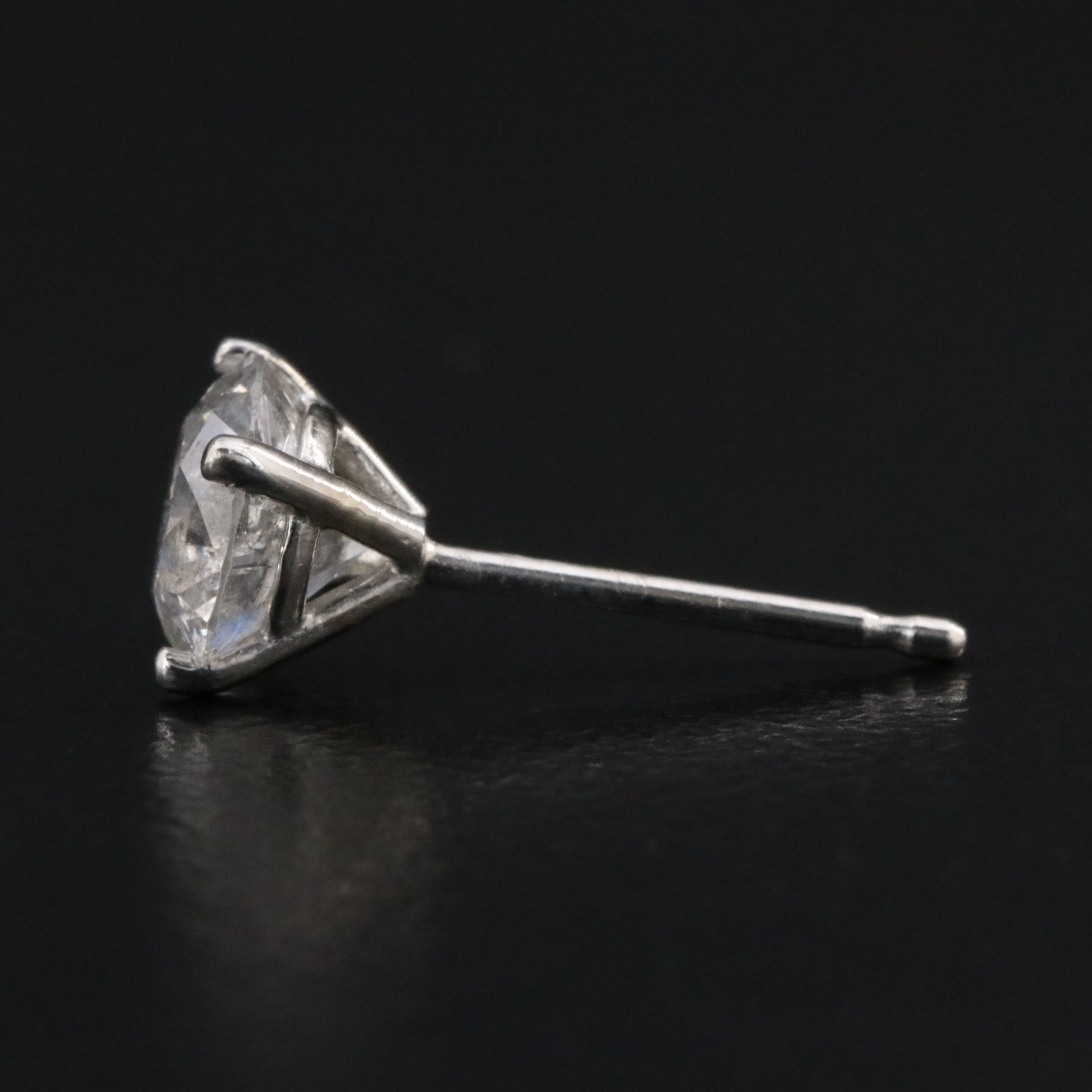 14K 1.29 CTW Diamond Martini Solitaire Earrings